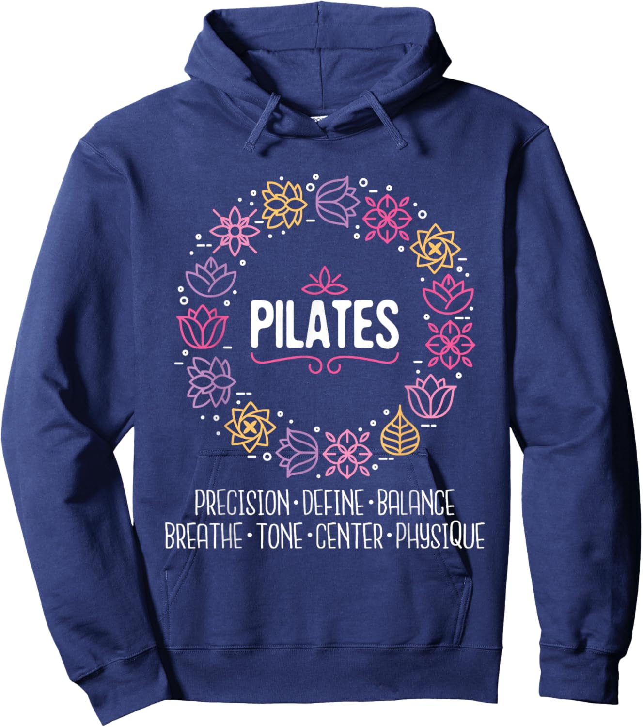 Pilates - Health Enthusiast Fitness Coach Training Workout Hoodie - Hoodie | Navy