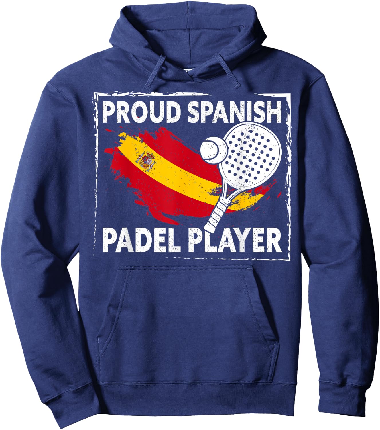Proud Spanish Padel Player | Padel Tennis Funny Padel Hoodie - Hoodie | Navy