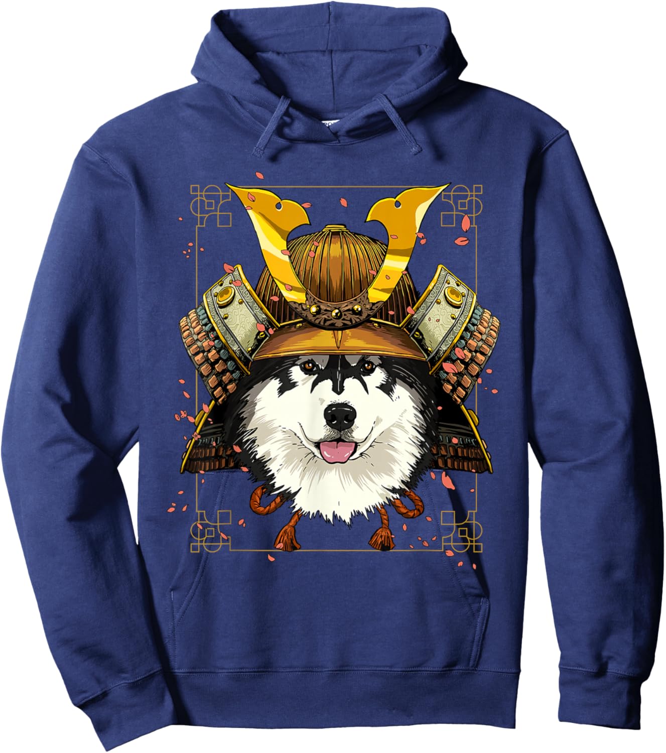 Samurai Alaskan Malamute Japanese Warrior Bushido Dog Lover Hoodie - Hoodie | Navy