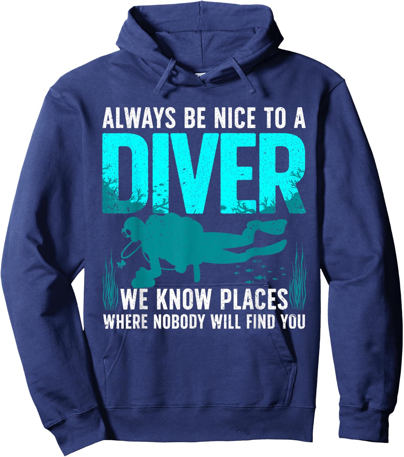 Cool Scuba Diving Women Open Water Ocean Diver Lover Hoodie - Hoodie | Navy