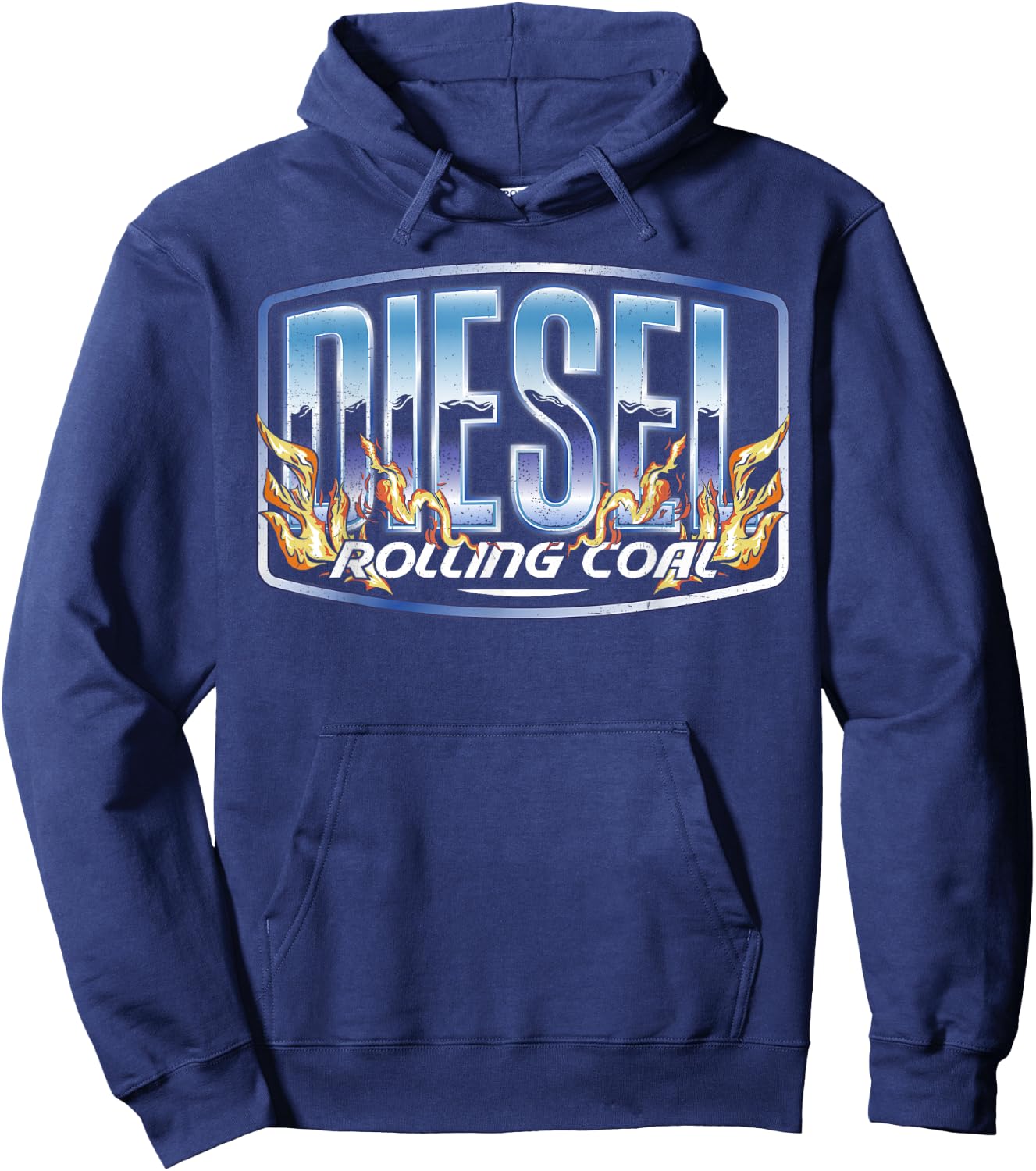 Diesel Rolling Coal Trucker Truck Driver Mechanic Retro Men Hoodie - Hoodie | Navy