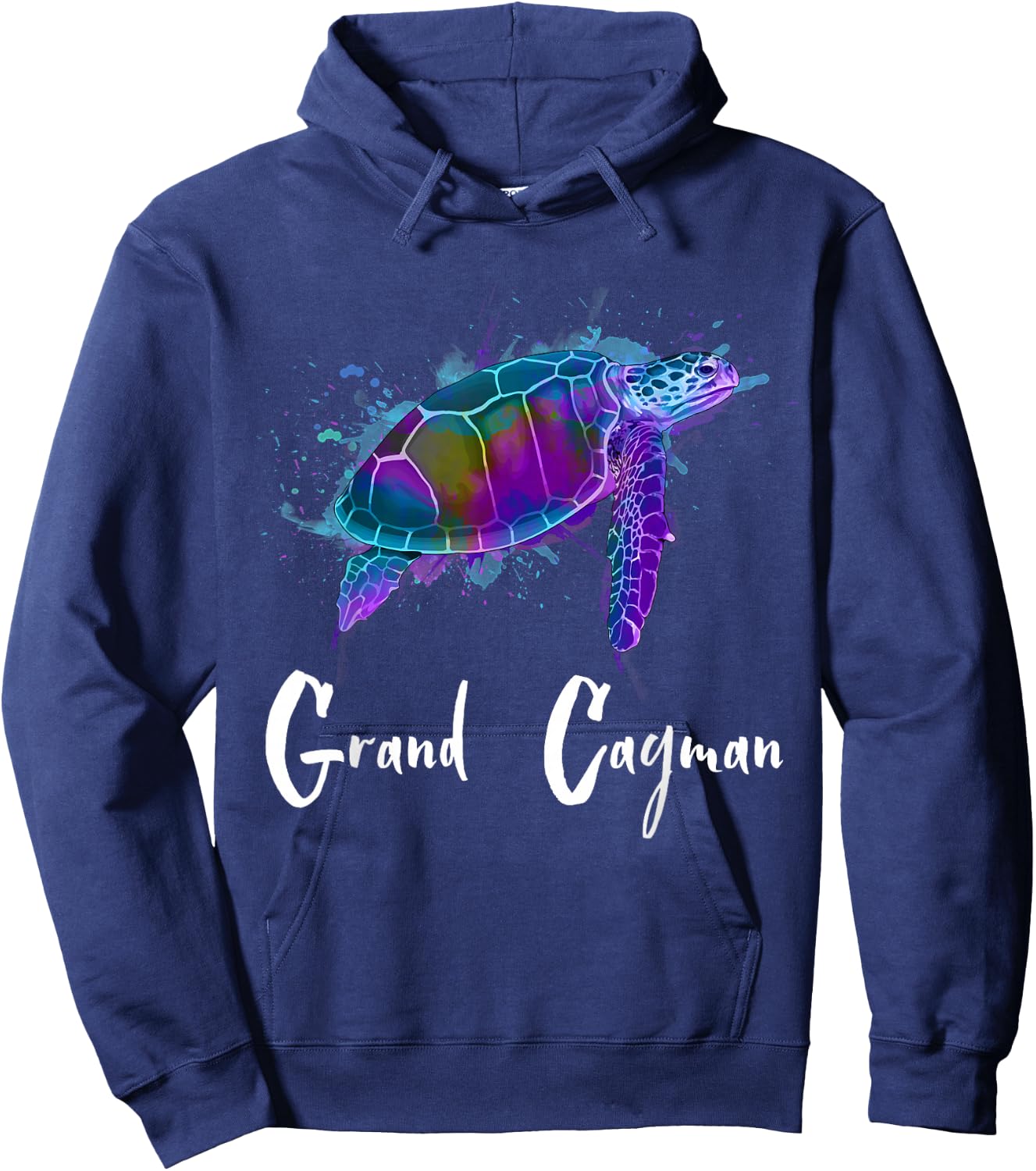 Grand Cayman Souvenir Cayman Islands Sea Turtle Grand Cayman Hoodie - Hoodie | Navy