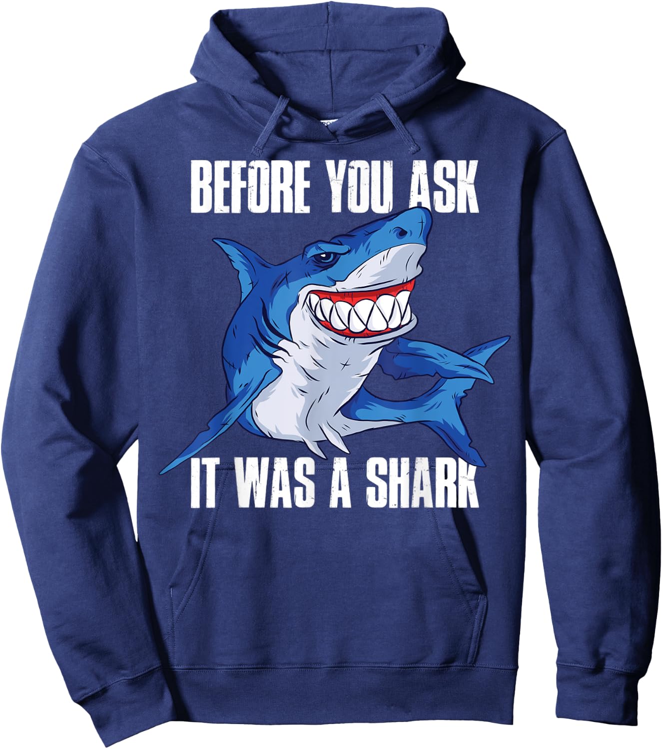 Before you ask it was an Amputee shark Hoodie - Hoodie | Navy