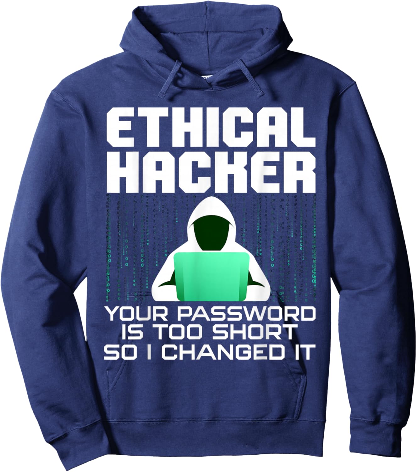 Funny Hacker Art Women Hacking Lover Computer Nerd Hoodie - Hoodie | Navy