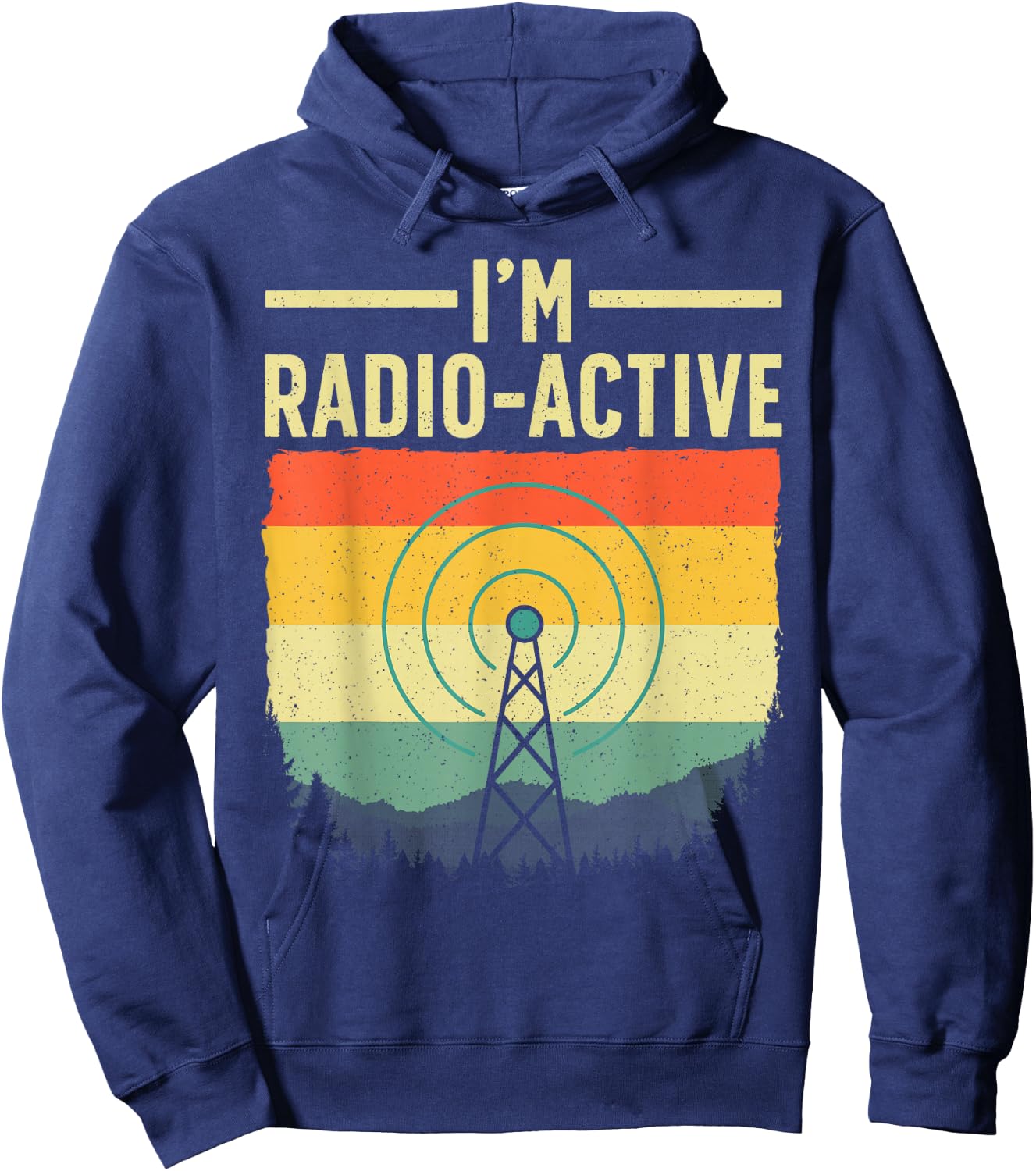 Cool Ham Radio Art Women Ham Operator Amateur Radio Hoodie - Hoodie | Navy