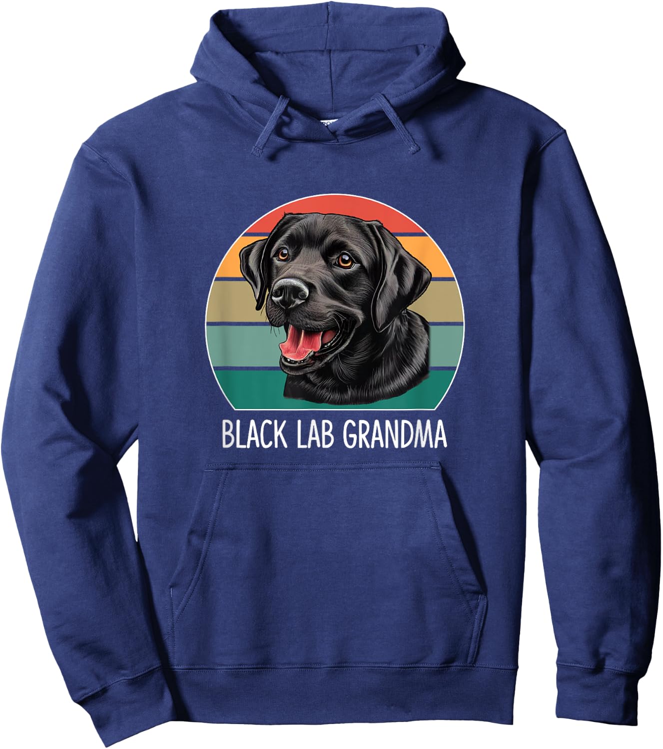 Black Lab Grandma Hoodie - Hoodie | Navy