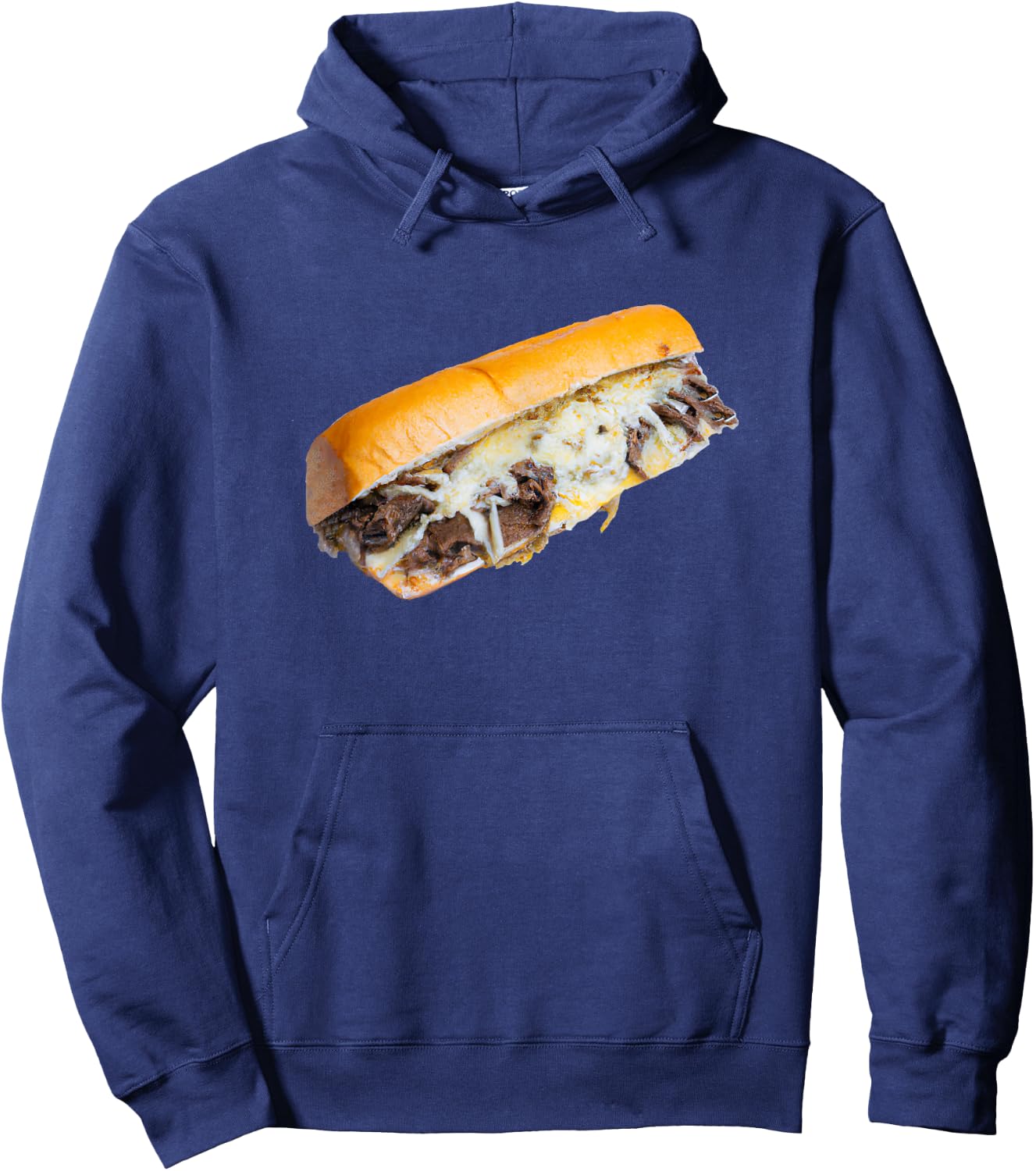 Philly Cheesesteak Sub Hoodie - Hoodie | Navy