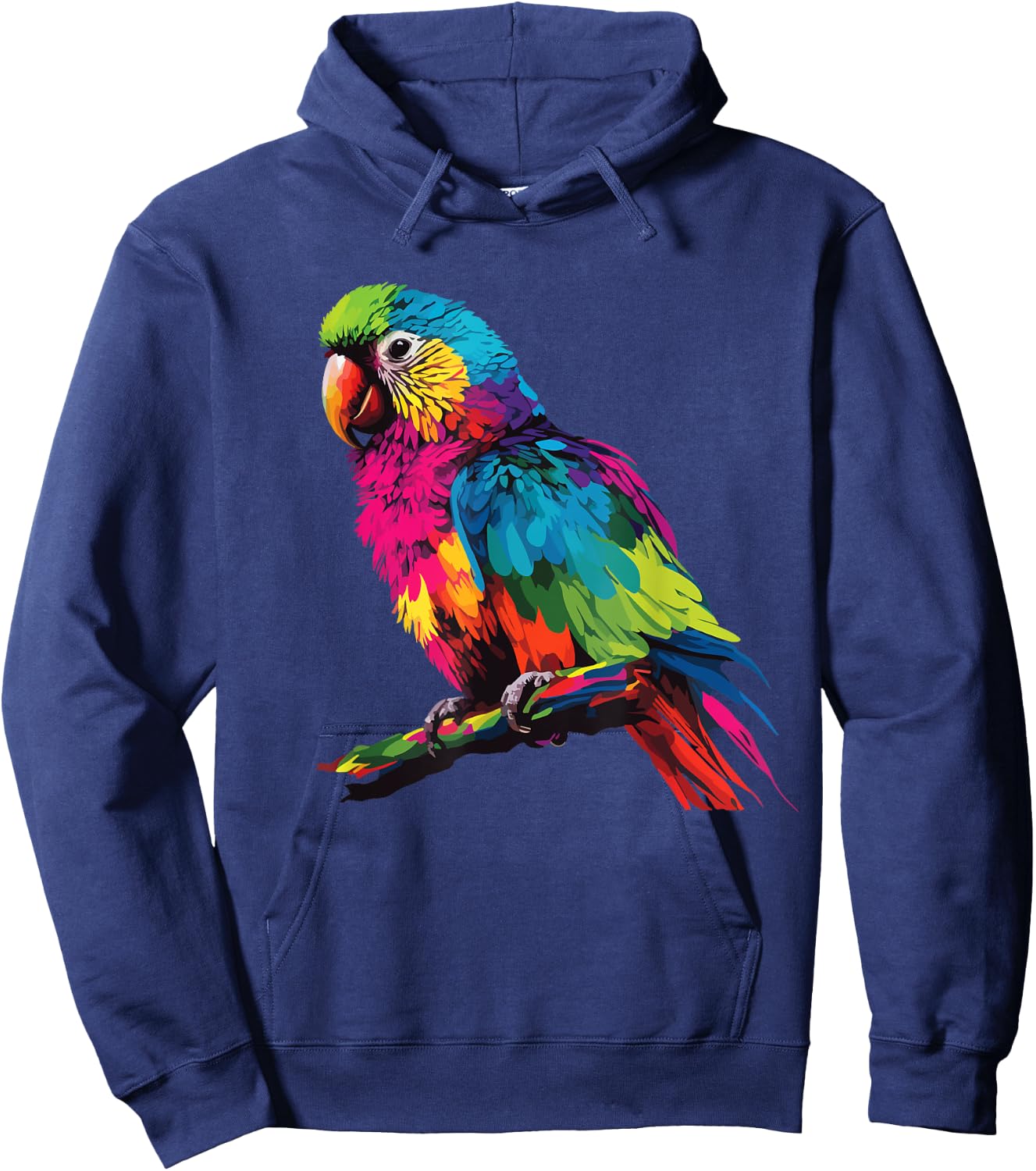 colorful scarlet Macaw parrot bird for lover Birdwatching Hoodie - Hoodie | Navy