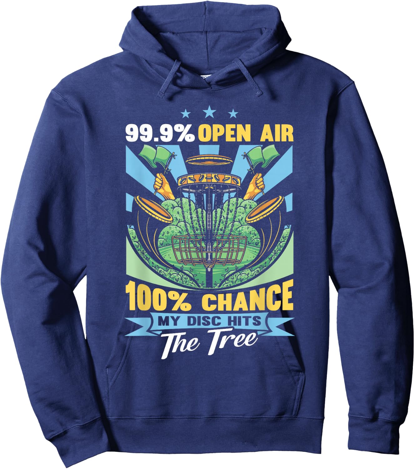 Funny Disc Golf Player Hoodie - Hoodie | Navy