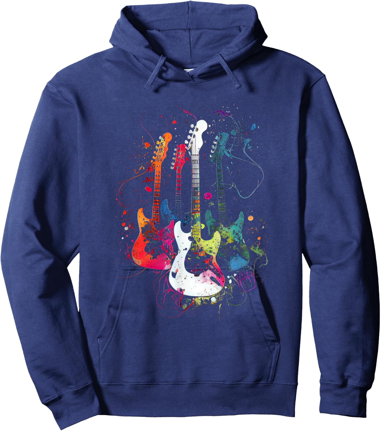 Guitars Musicians Guitarists Hoodie - Hoodie | Navy