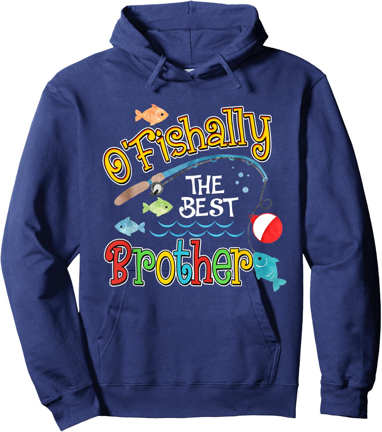 Ofishally The Best Brother of the Birthday Boy Hoodie - Hoodie | Navy