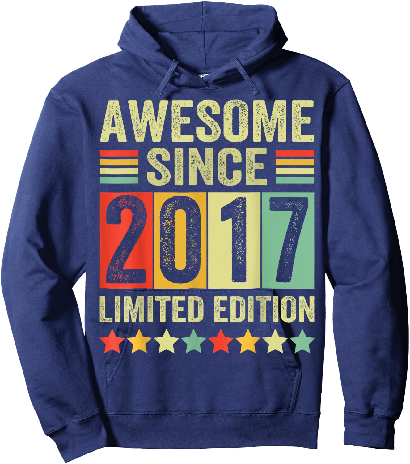 Est 2017 Limited Edition 6th Birthday Gifts 6 Year Old Hoodie - Hoodie | Navy