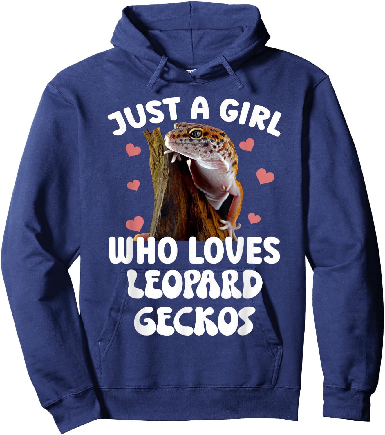 Cool Leopard Gecko For Girls Women Pet Lizard Reptile Lovers Hoodie - Hoodie | Navy