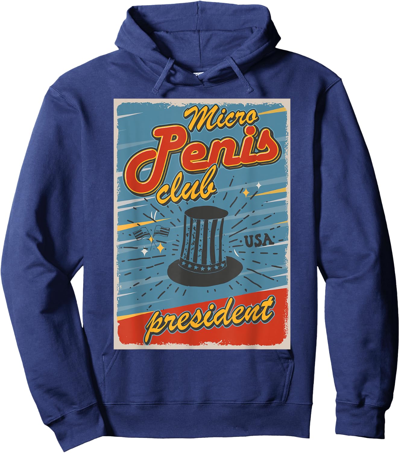 Micro penis club president Hoodie - Hoodie | Navy