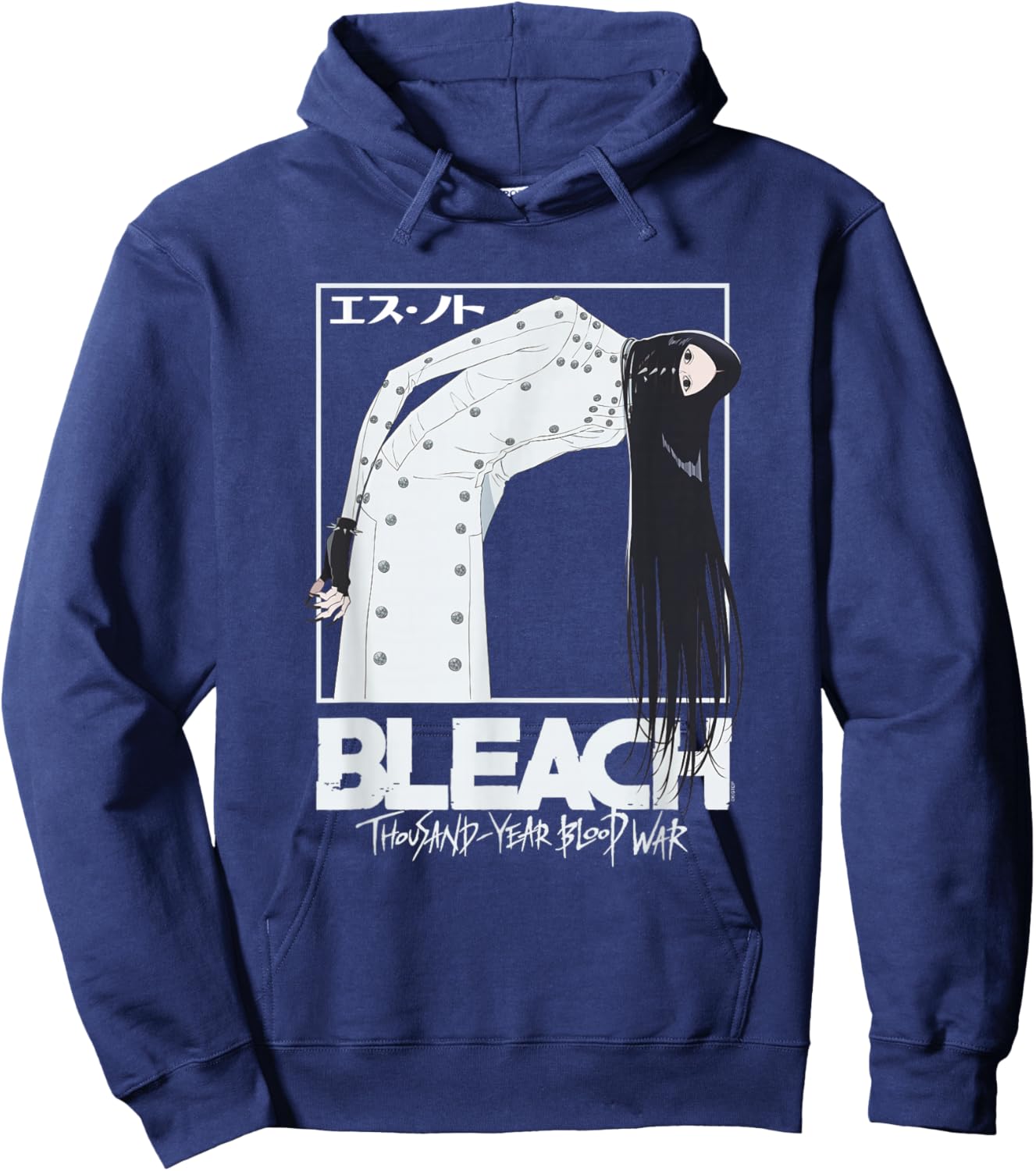 Bleach Thousand Year Blood War As Nodt Creepy Pose Anime Hoodie - Hoodie | Navy