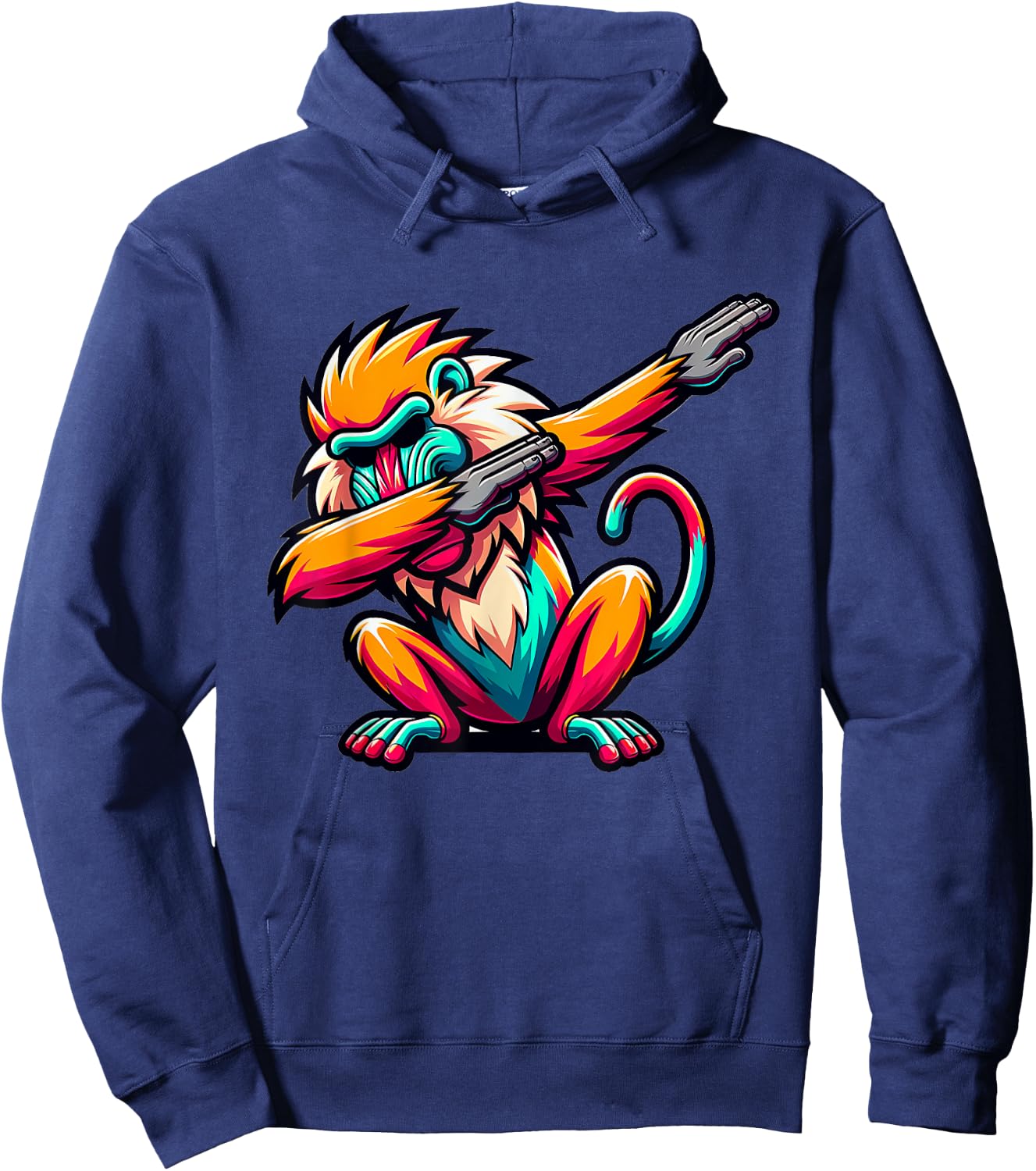 Dabbing Baboon Hoodie - Hoodie | Navy