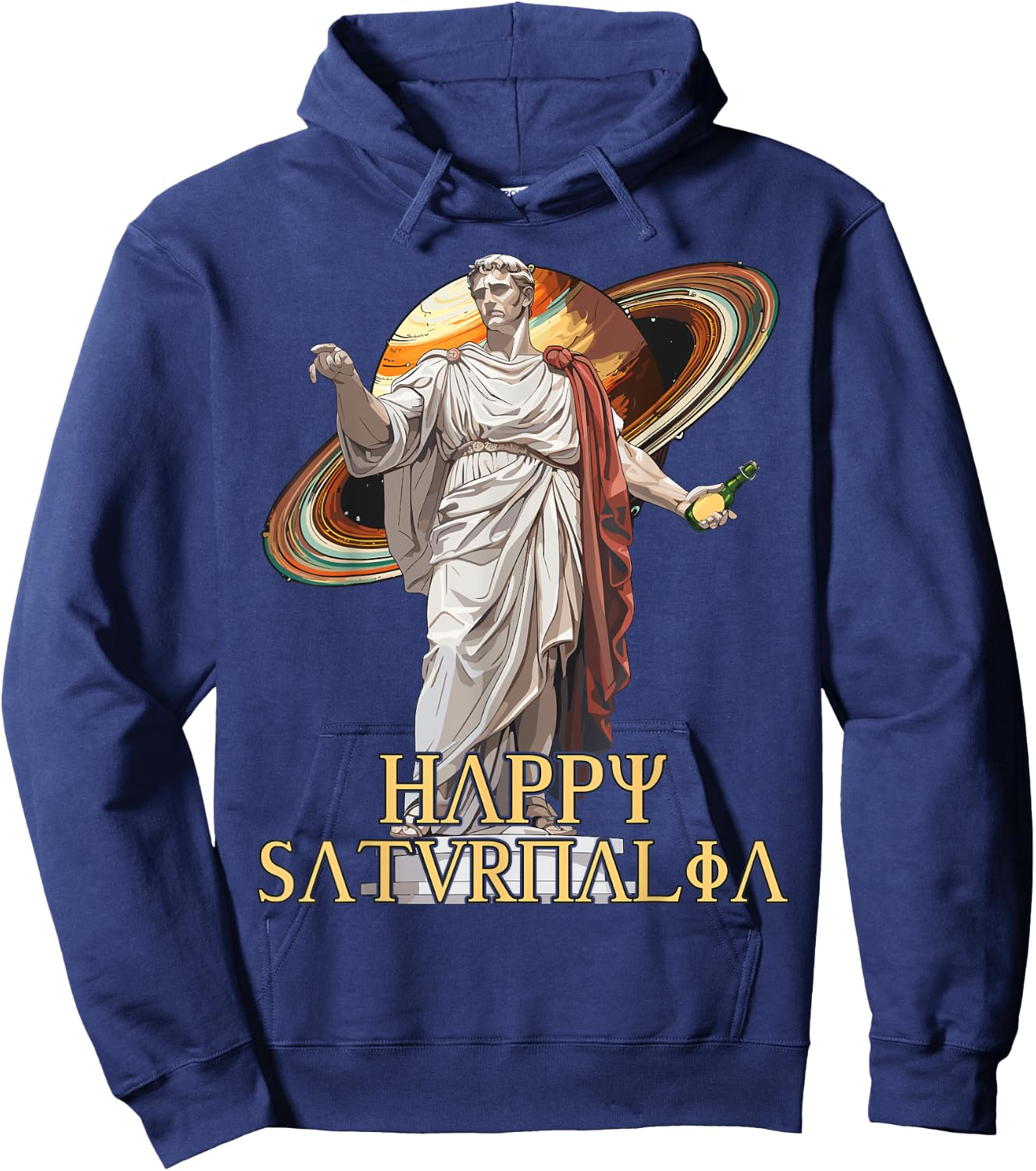 Happy Saturnalia, Ancient Christmas & Roman History Hoodie - Hoodie | Navy