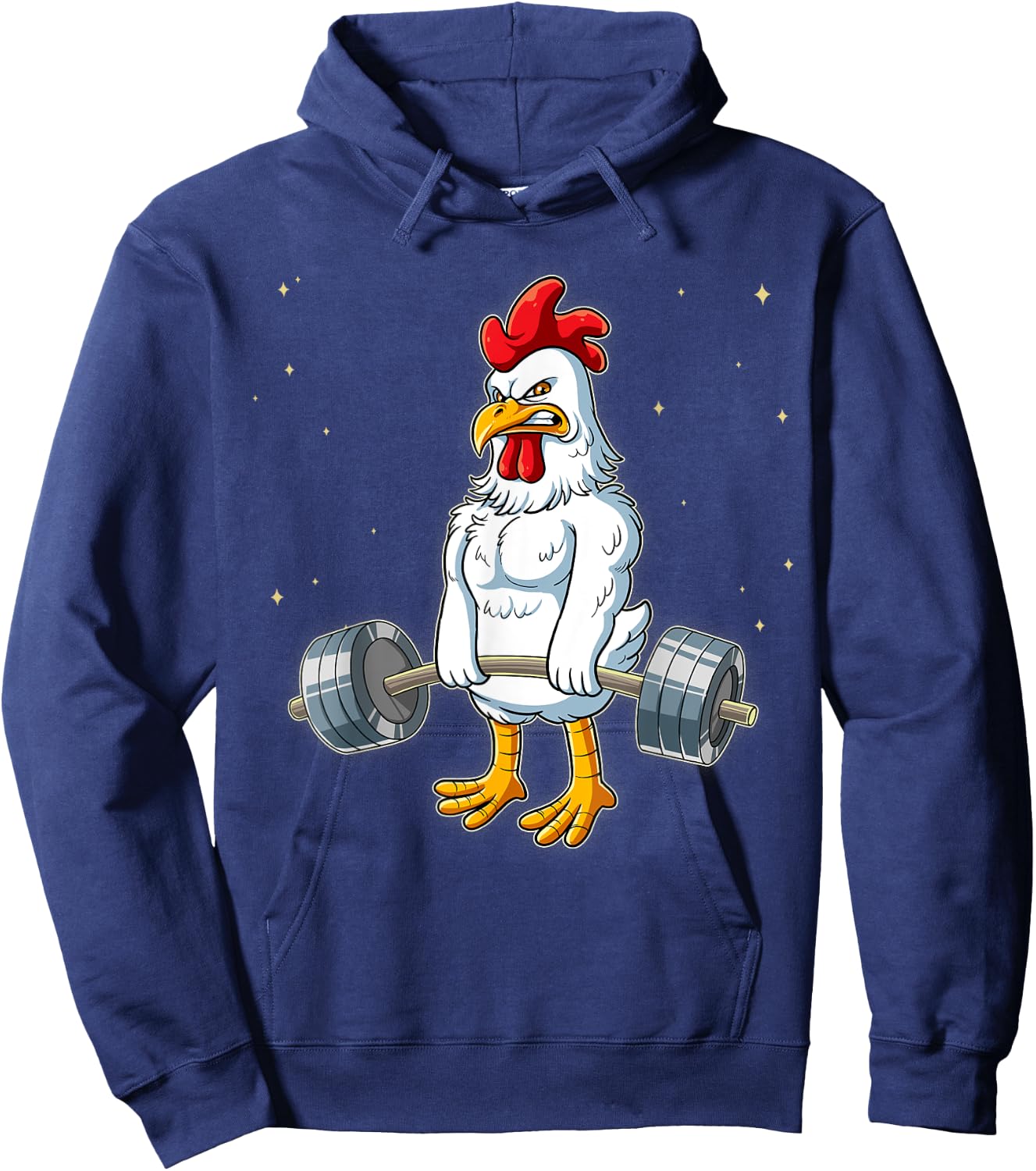 Chicken Gym Weight Training Deadlift Hoodie - Hoodie | Navy