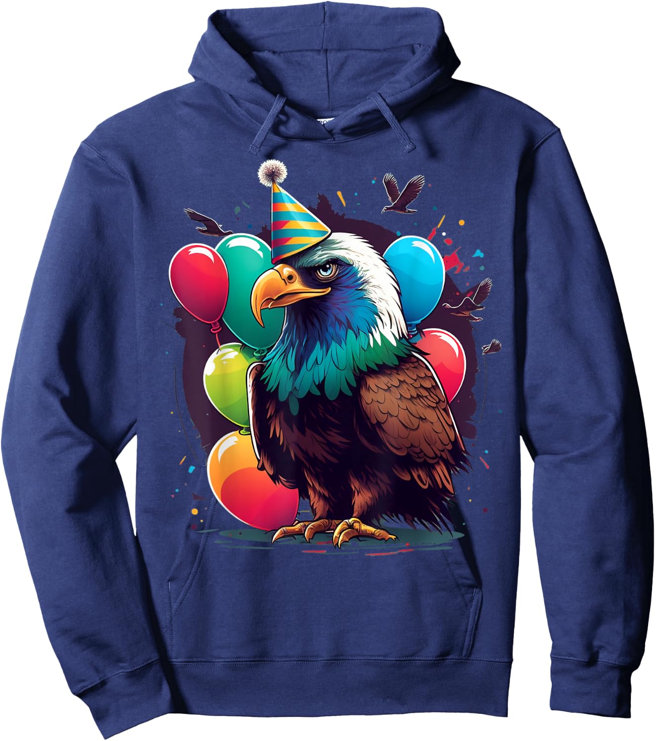 Celebration Eagle Event Birthday Party Eagle Hoodie - Hoodie | Navy