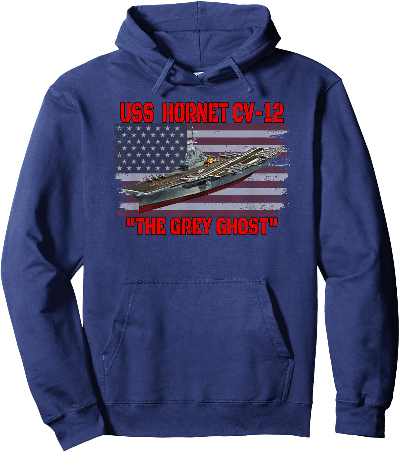 Veterans Day Aircraft Carrier USS Hornet CV-12 Warship Dad Hoodie - Hoodie | Navy