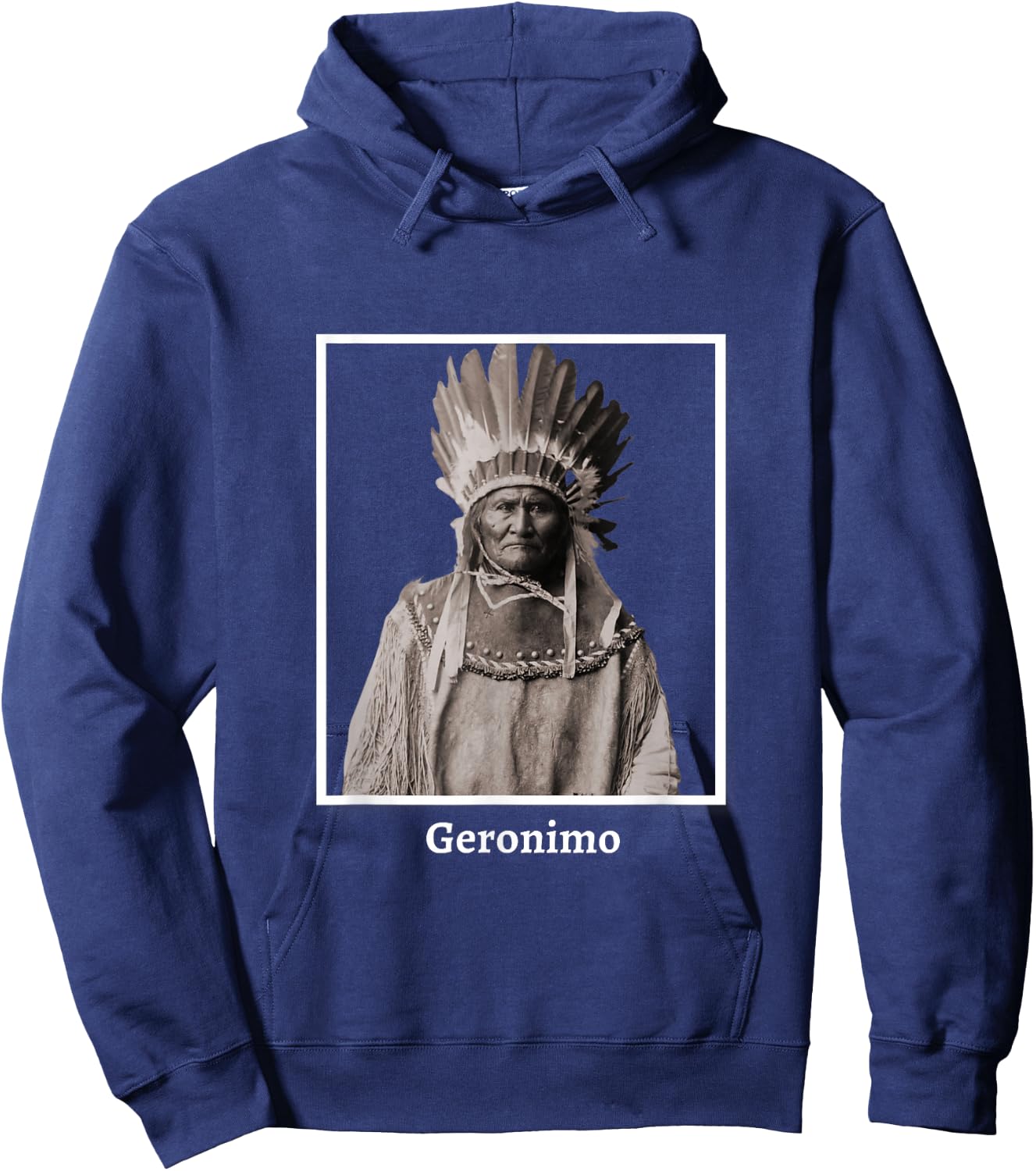 Geronimo Apache Native American Indian Southwest Ancestors Hoodie - Hoodie | Navy