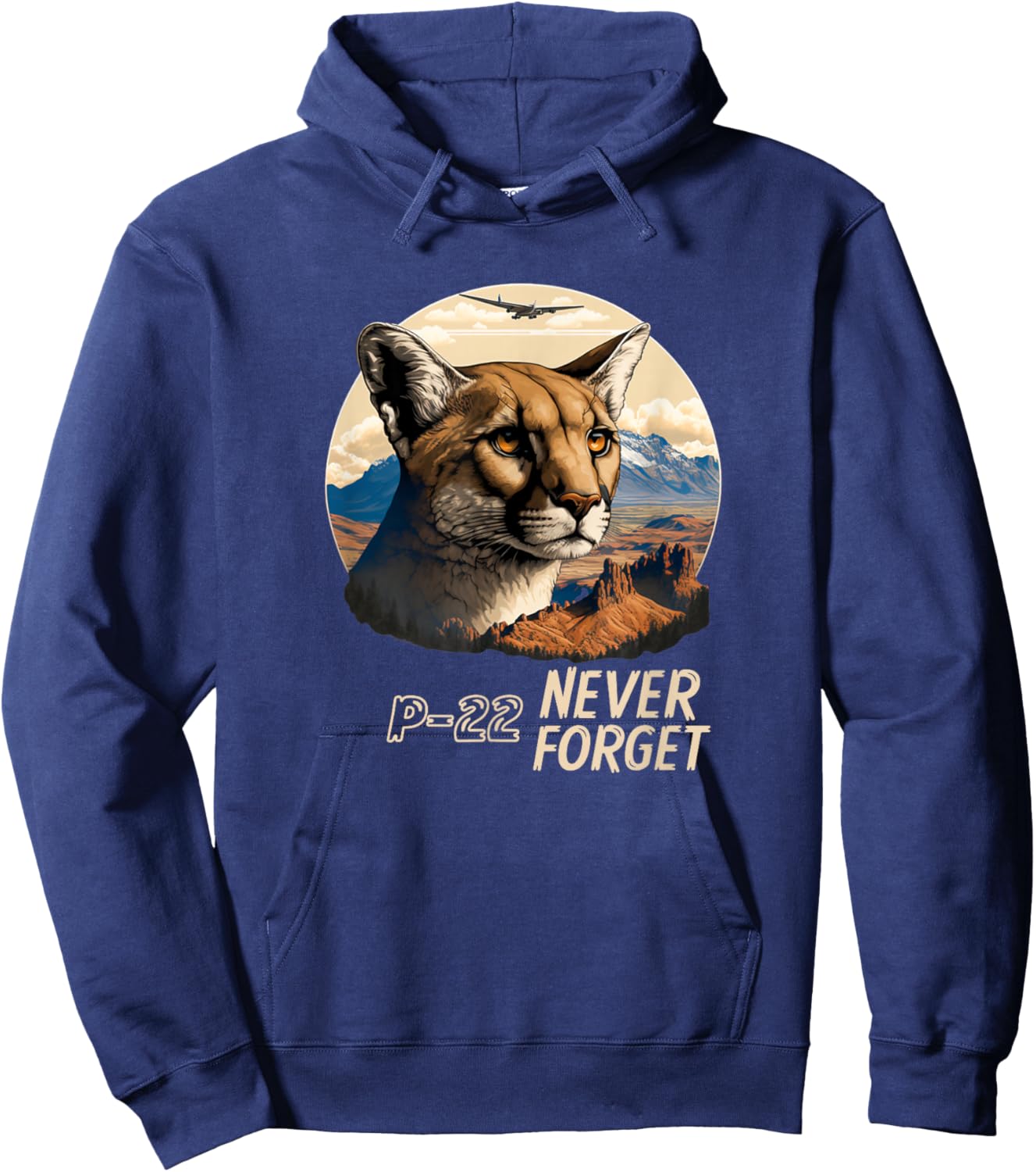 P-22 Mountain Lion Never Forget P-22 Griffith Mountain Hoodie - Hoodie | Navy
