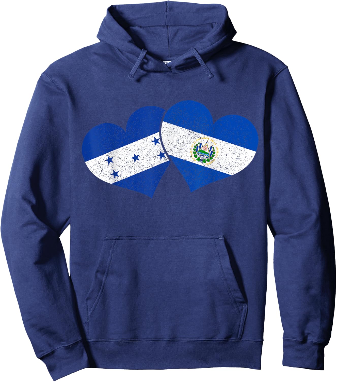Honduras El Salvador Salvadorian Honduran Flag Pride Hoodie - Hoodie | Navy