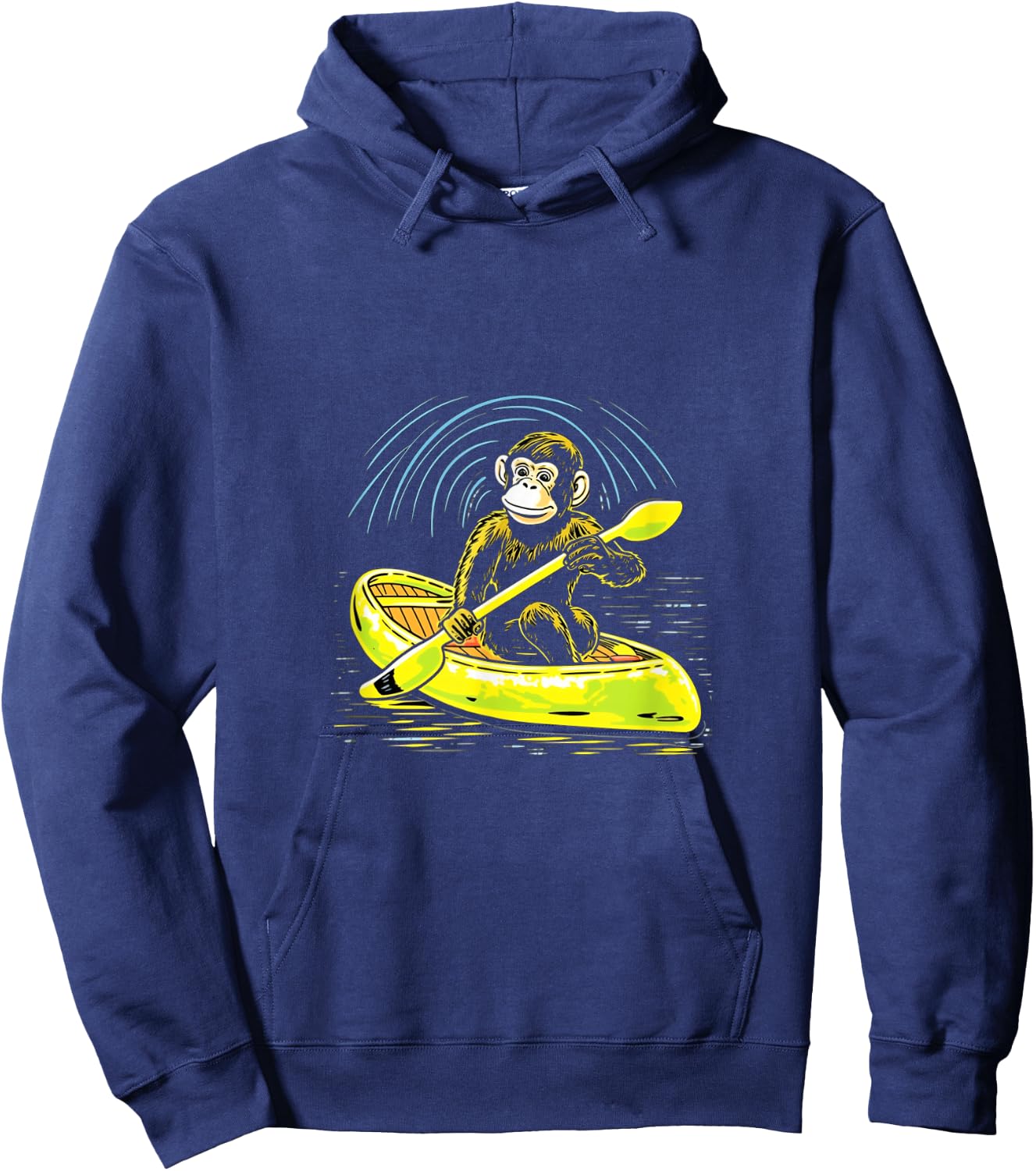 Kayak, Monkey, Kayak, Canoe, Kayak, Canoeing Hoodie - Hoodie | Navy