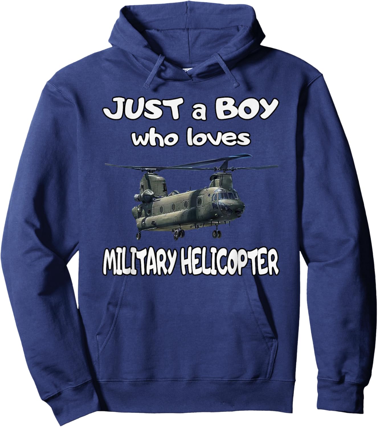 CH-47 Chinook Military Helicopter Pilot Aviator Boy Who Love Hoodie - Hoodie | Navy