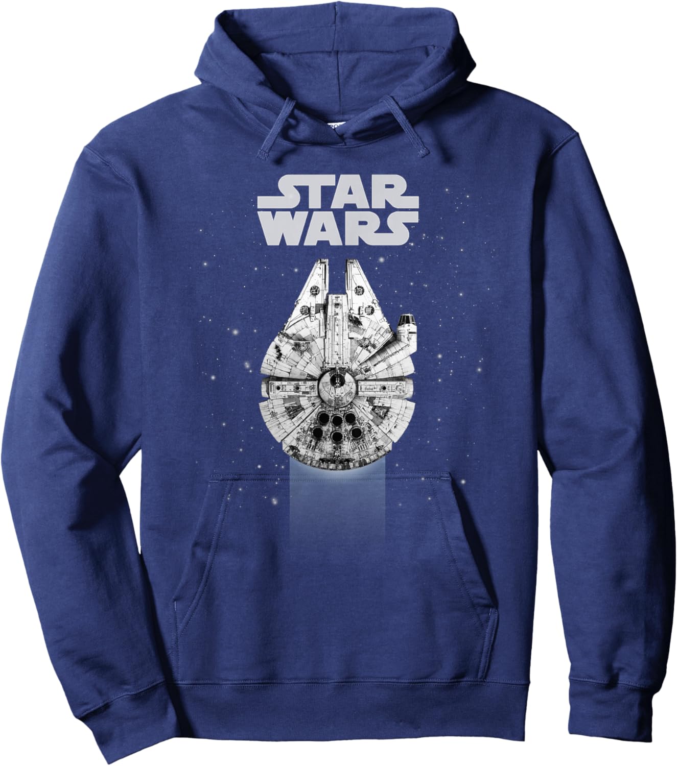 Star Wars Millennium Falcon Galactic Top Down Poster Hoodie - Hoodie | Navy