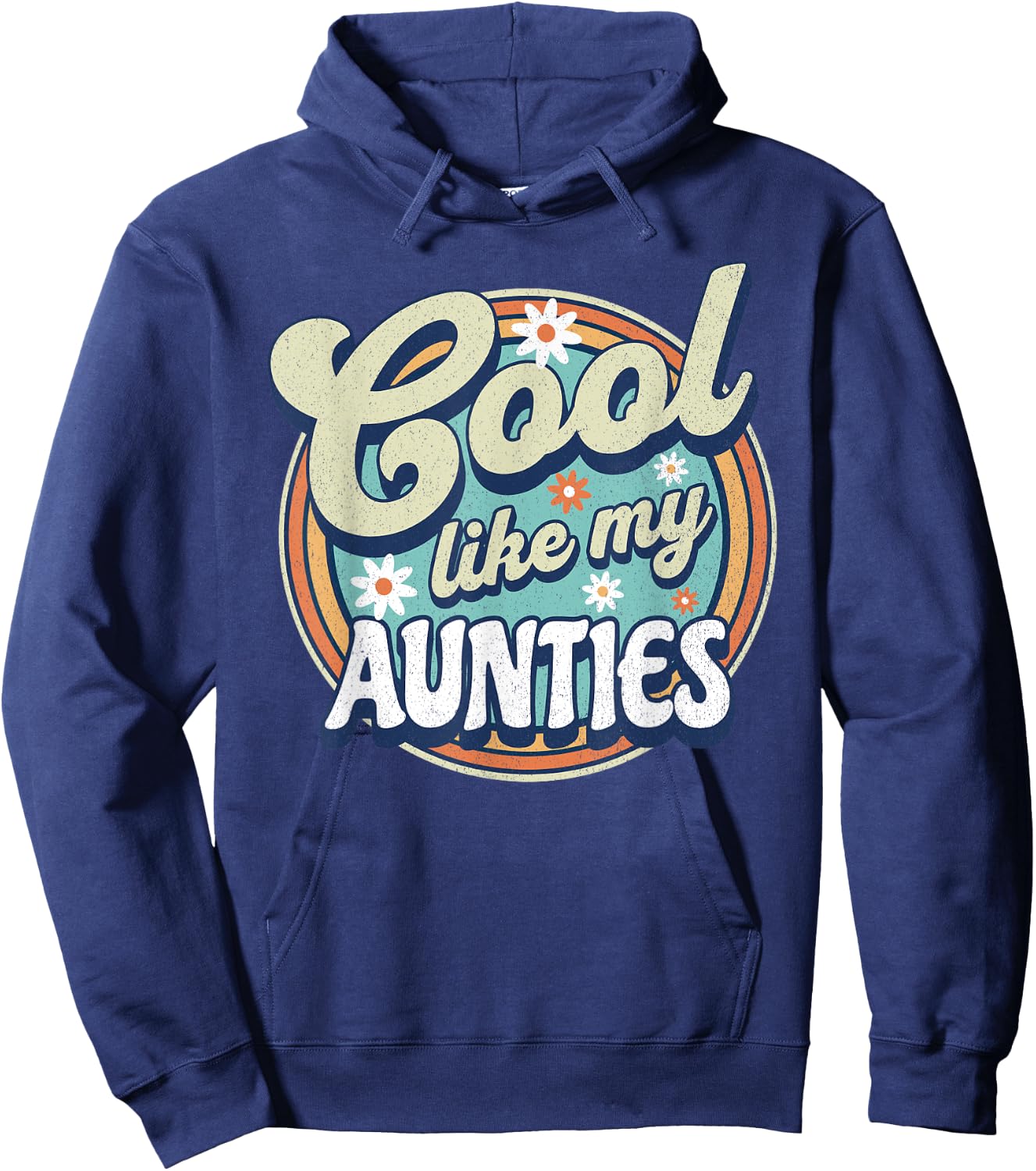 Cool like my aunties, retro groovy aunts day appreciation Hoodie - Hoodie | Navy