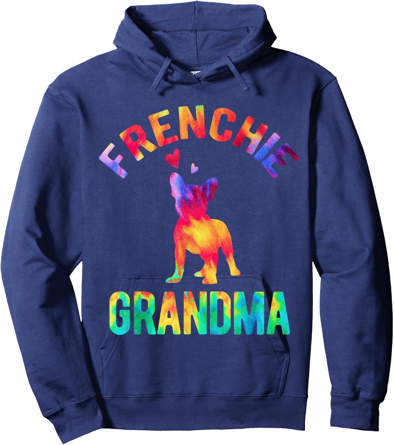 Frenchie Grandma French Bulldog Lover French Bulldog Grandma Hoodie - Hoodie | Navy