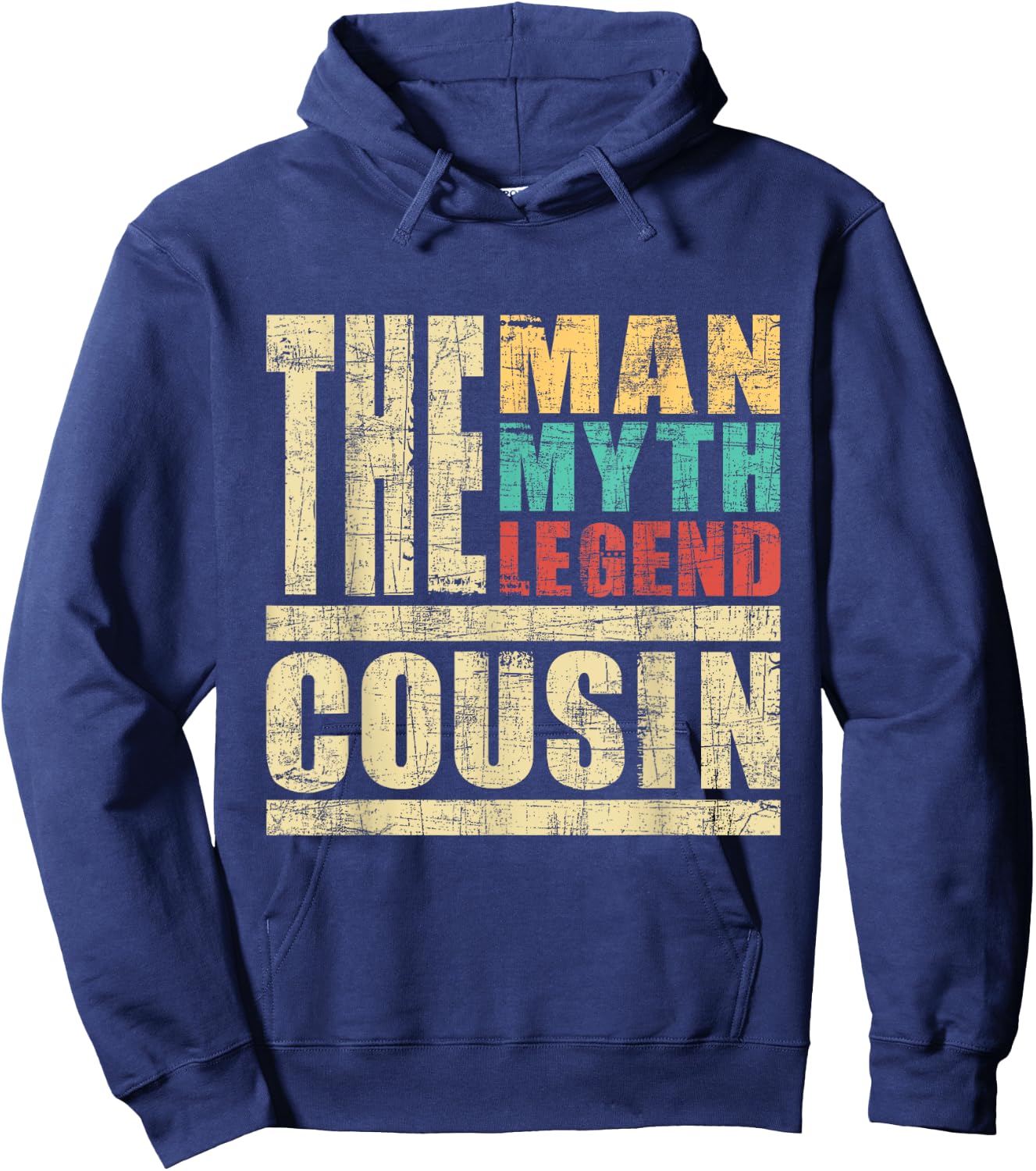 The Man The Myth The Legend Cousin - Matching Family Hoodie - Hoodie | Navy