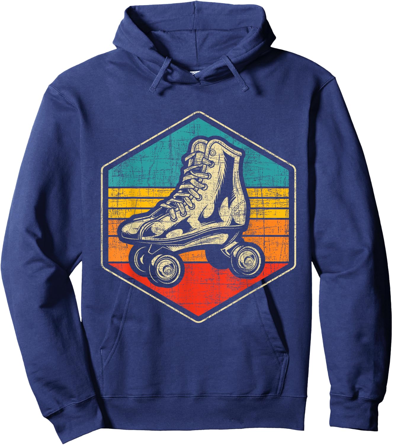 Retro Vintage Roller Skating Enthusiast - Skaters Skates Hoodie - Hoodie | Navy