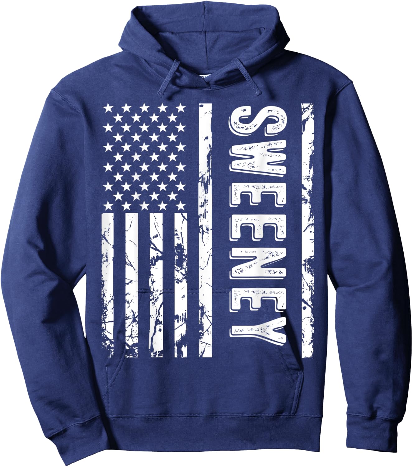 Sweeney Last Name Funny Surname Team Sweeney Family Reunion Hoodie - Hoodie | Navy