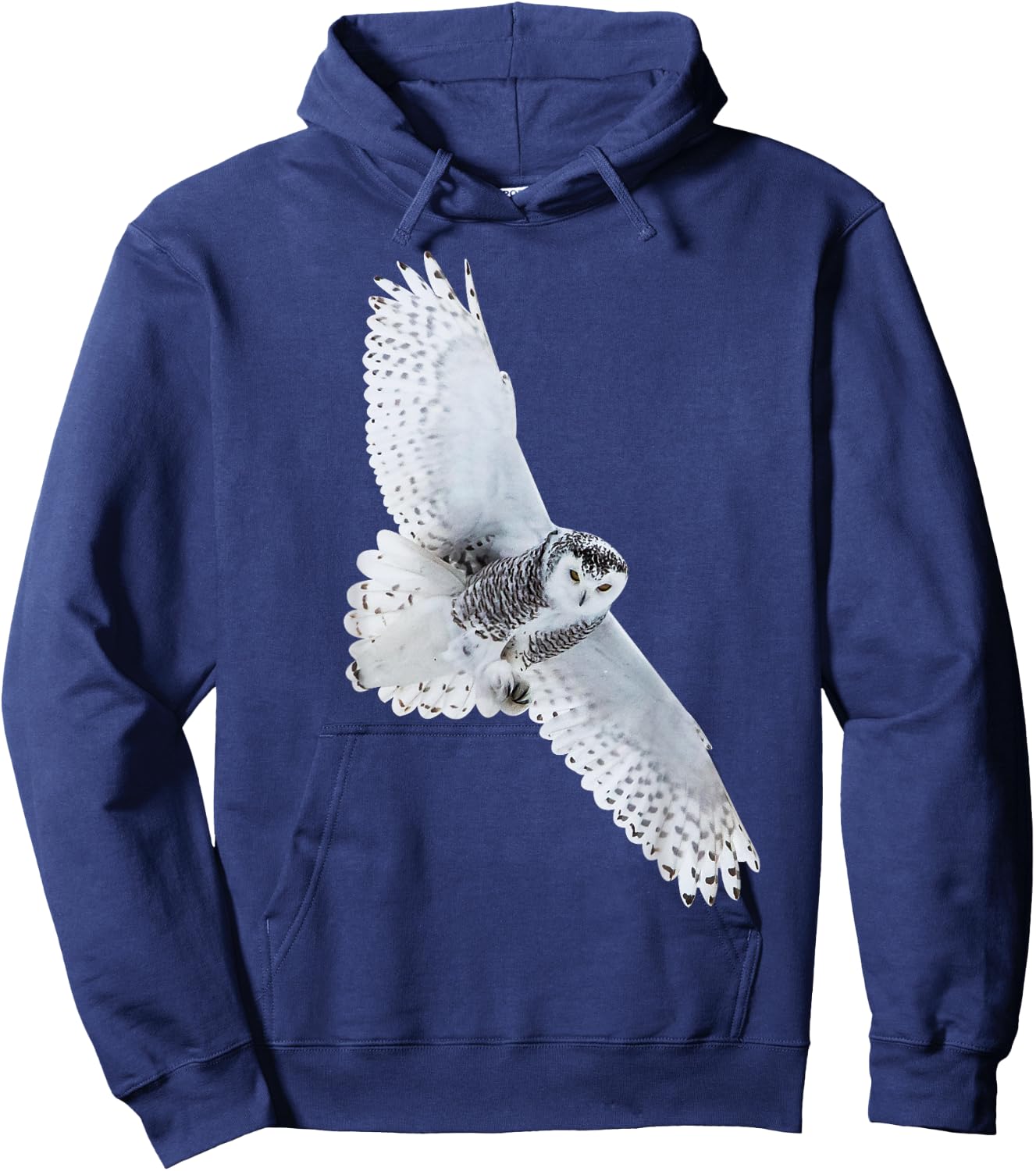 @n!mal -Adults & Kids Owl Bird Motif Animals Bird Design Owl - Black - Small - Short Sleeve - Cotton 60%, Polyester 40% Hoodie - Hoodie | Navy