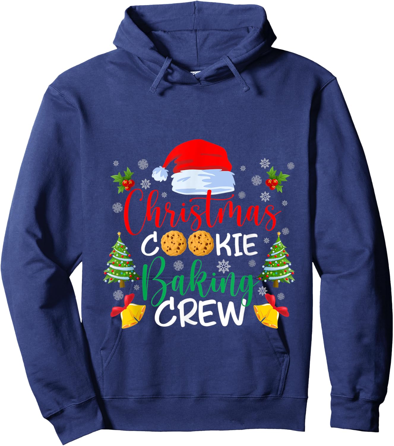 Christmas Cookie Baking Crew Funny christmas Holiday cookie Hoodie - Hoodie | Navy