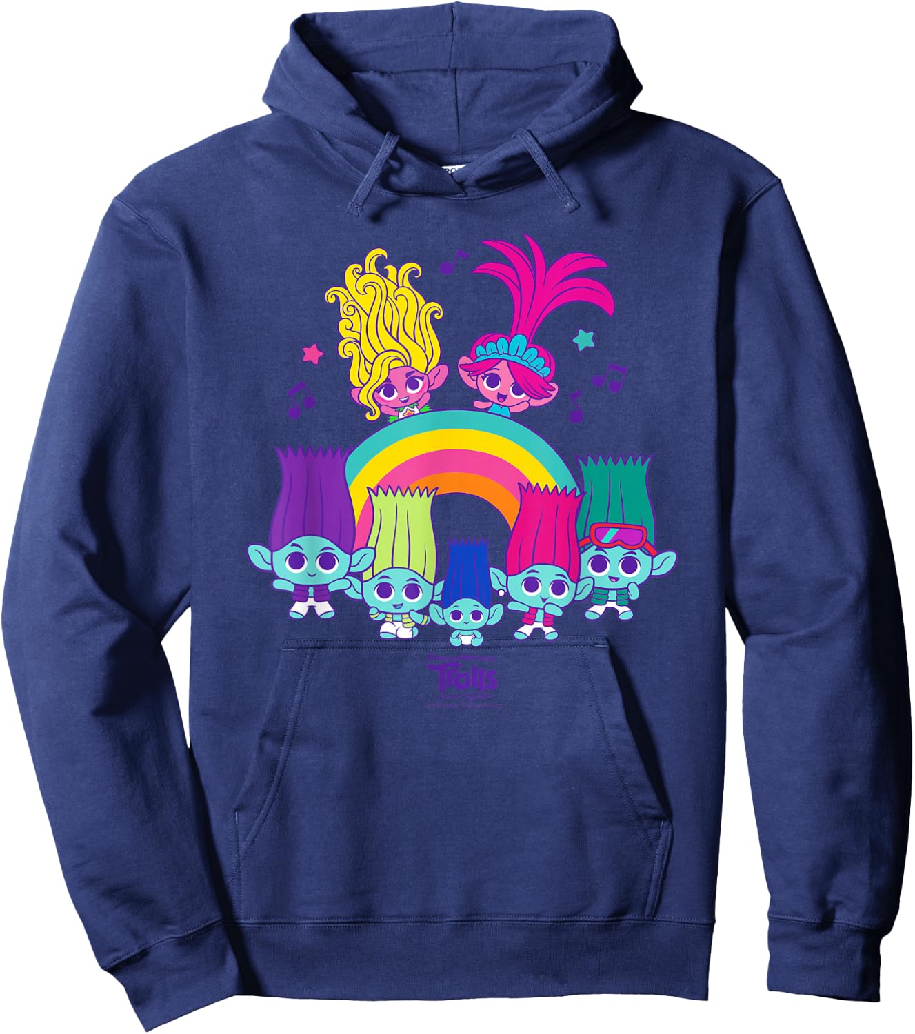 DreamWorks Trolls Band Together BroZone Poppy Viva Rainbow Hoodie - Hoodie | Navy