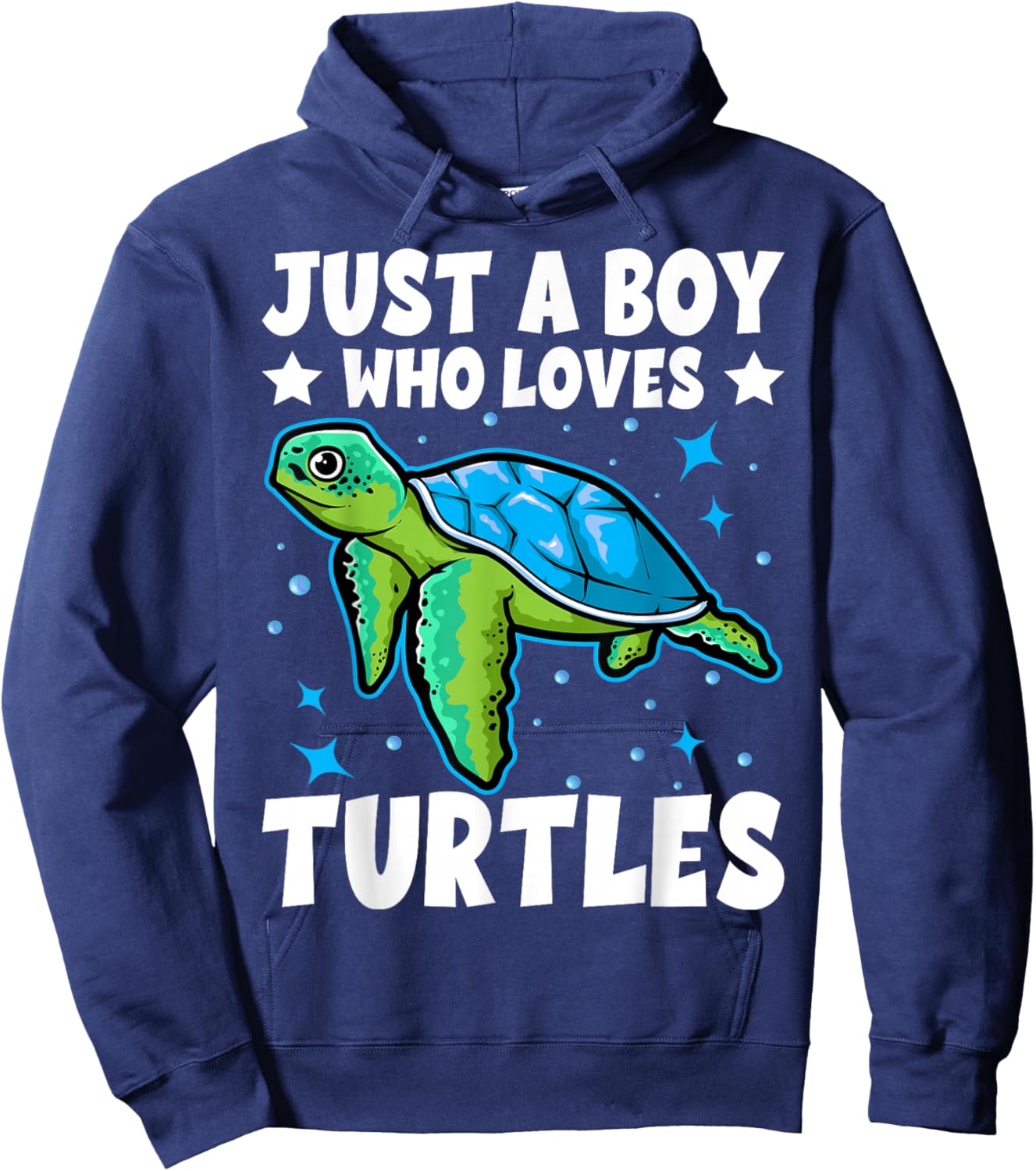Just A Boy Who Loves Turtles Lover Gifts Sea Ocean Turtle Hoodie - Hoodie | Navy
