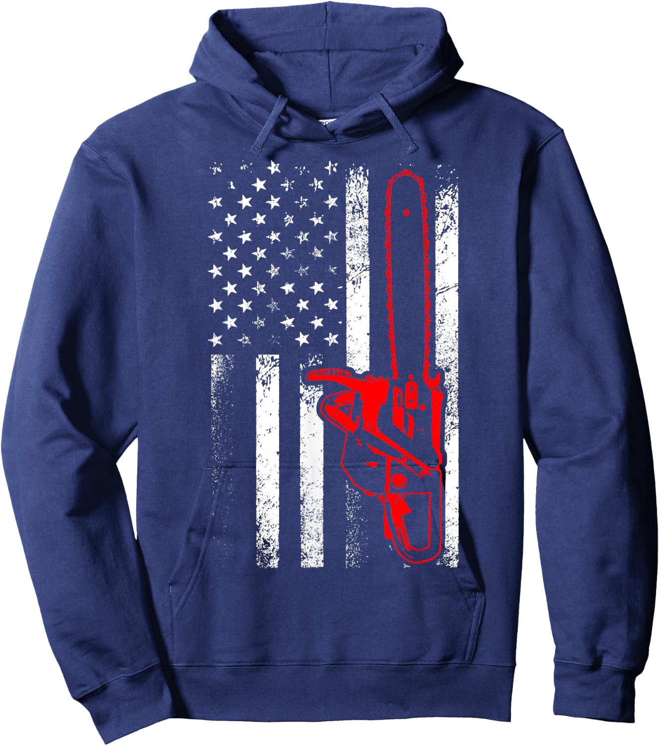 Funny Logger Arborist Gift Men Cool Lumberjack Woodworker Hoodie - Hoodie | Navy