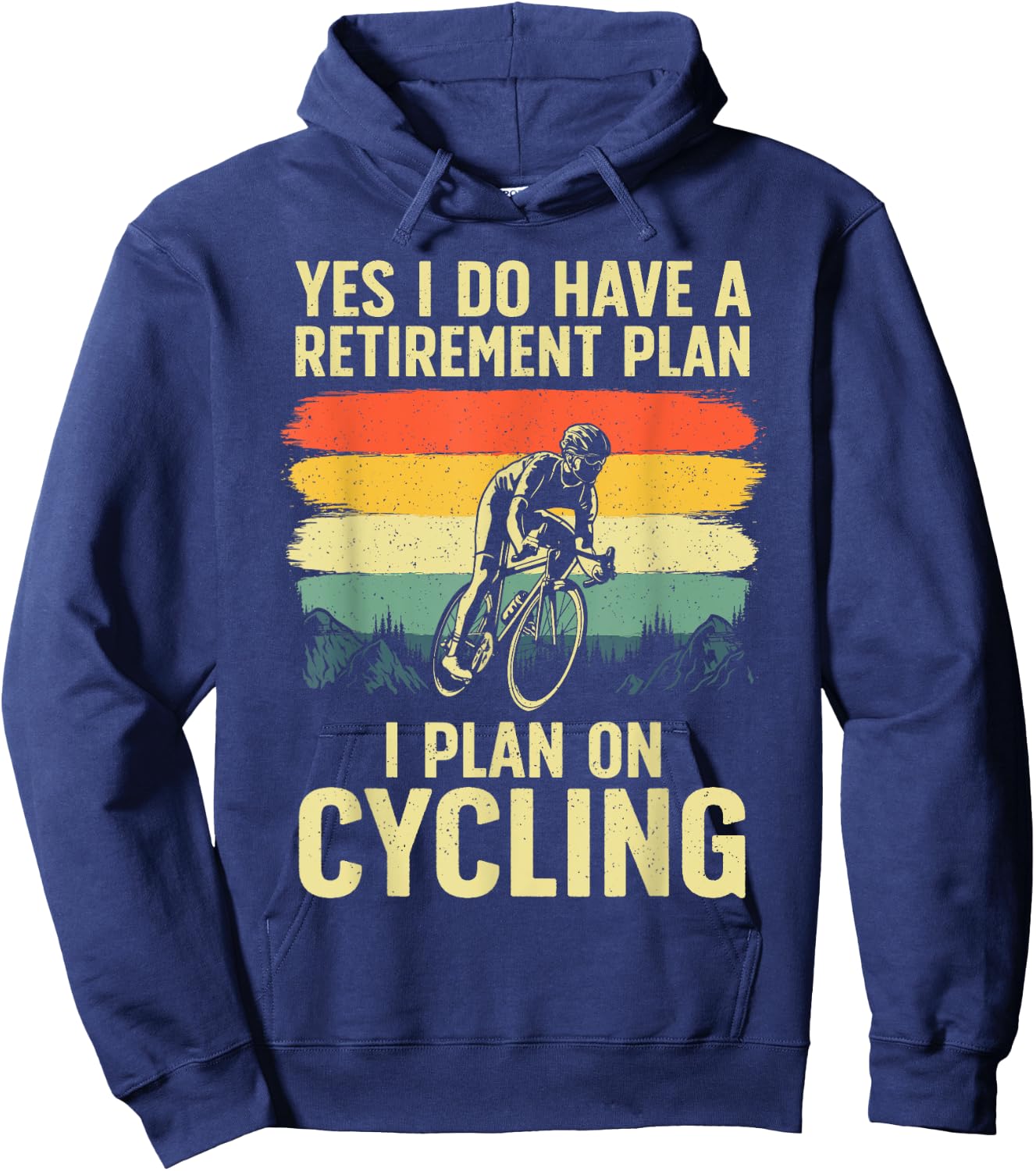 Funny Cycling Art Women Bicyclist Bike Racing Biker Hoodie - Hoodie | Navy