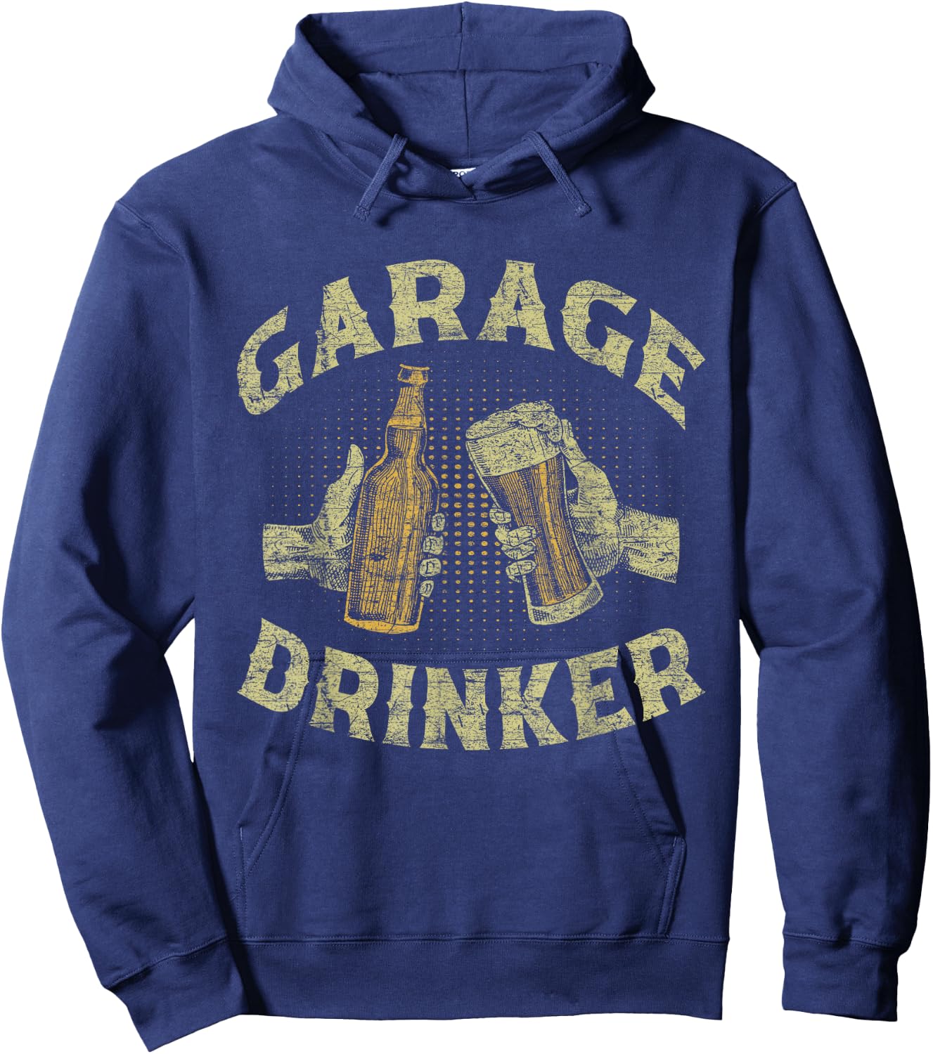 Garage Drinker Beer Party Drink Hoodie - Hoodie | Navy