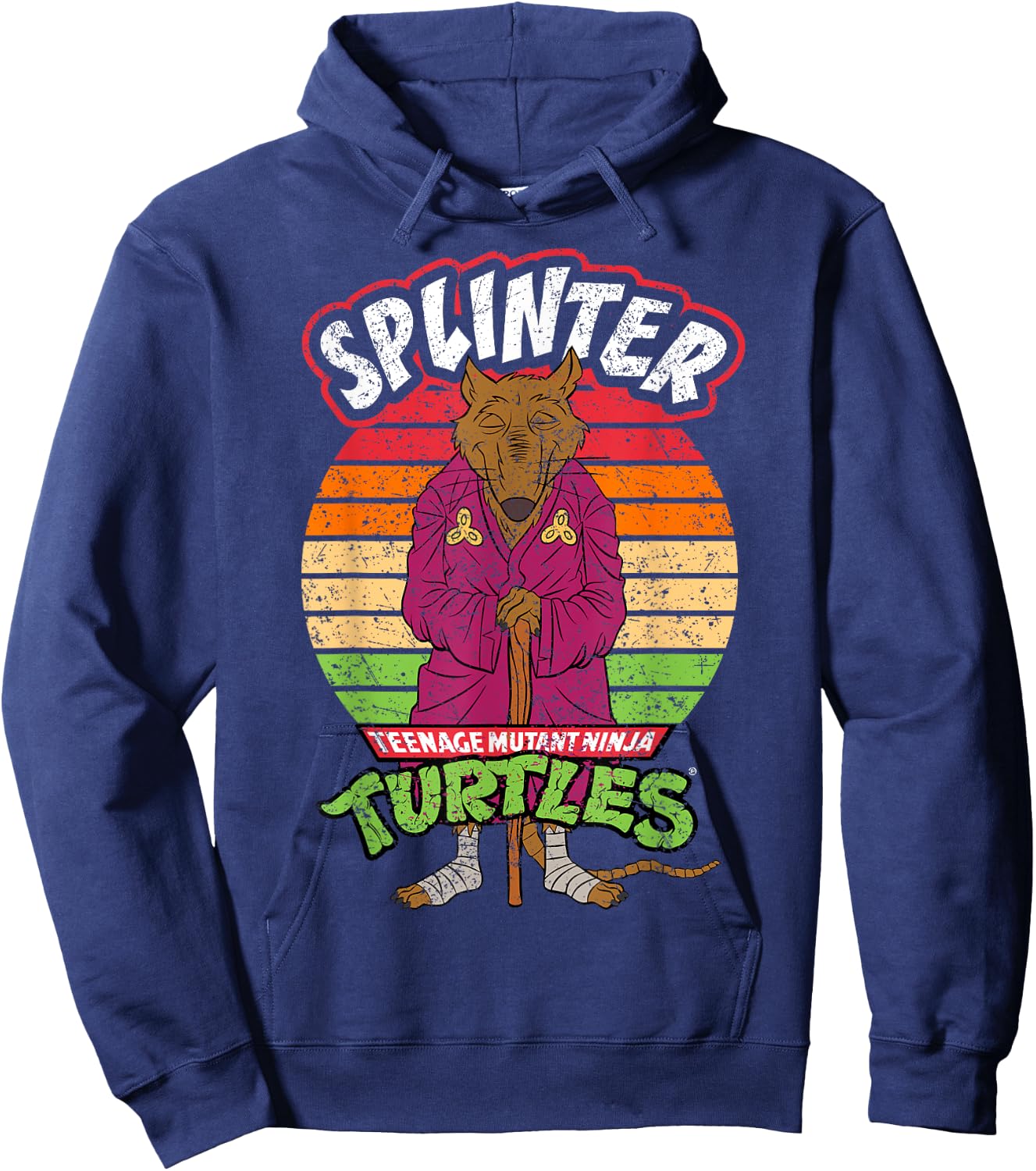 Mademark x Teenage Mutant Ninja Turtles - Teenage Mutant Ninja Turtles Splinter Ready For Action Hoodie - Hoodie | Navy