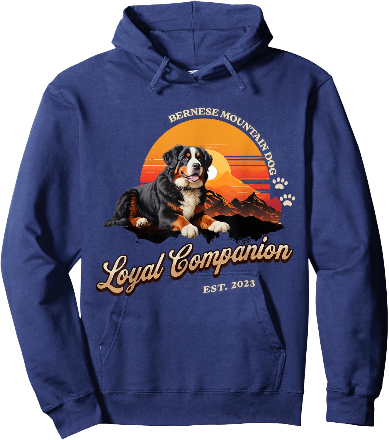 Bernese Mountain dog Shirt. Bernese Mountain dog Men Women Hoodie - Hoodie | Navy