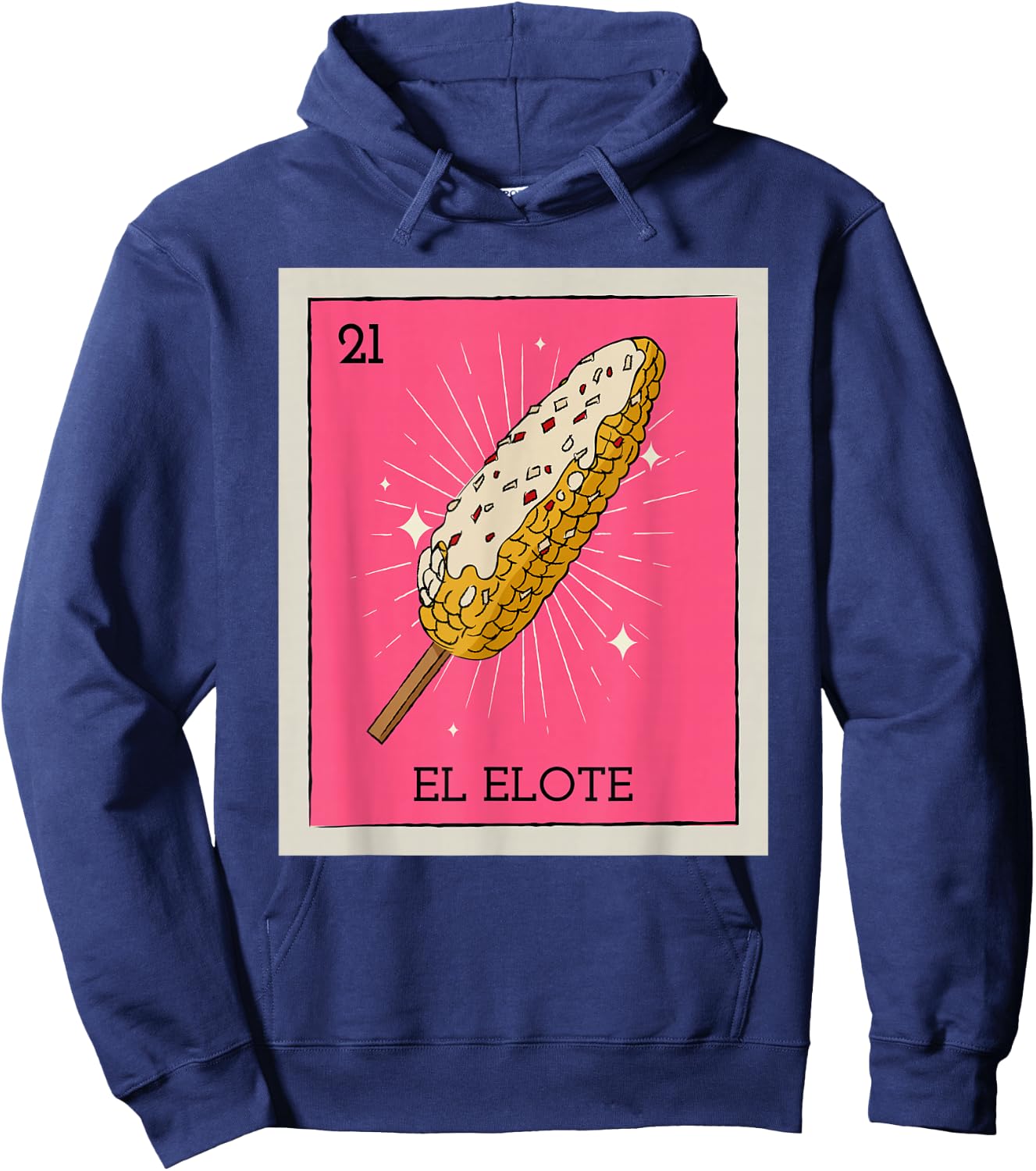 Funny Game Funny El Elote Elote Man Lowrider Cholo Chola Hoodie - Hoodie | Navy