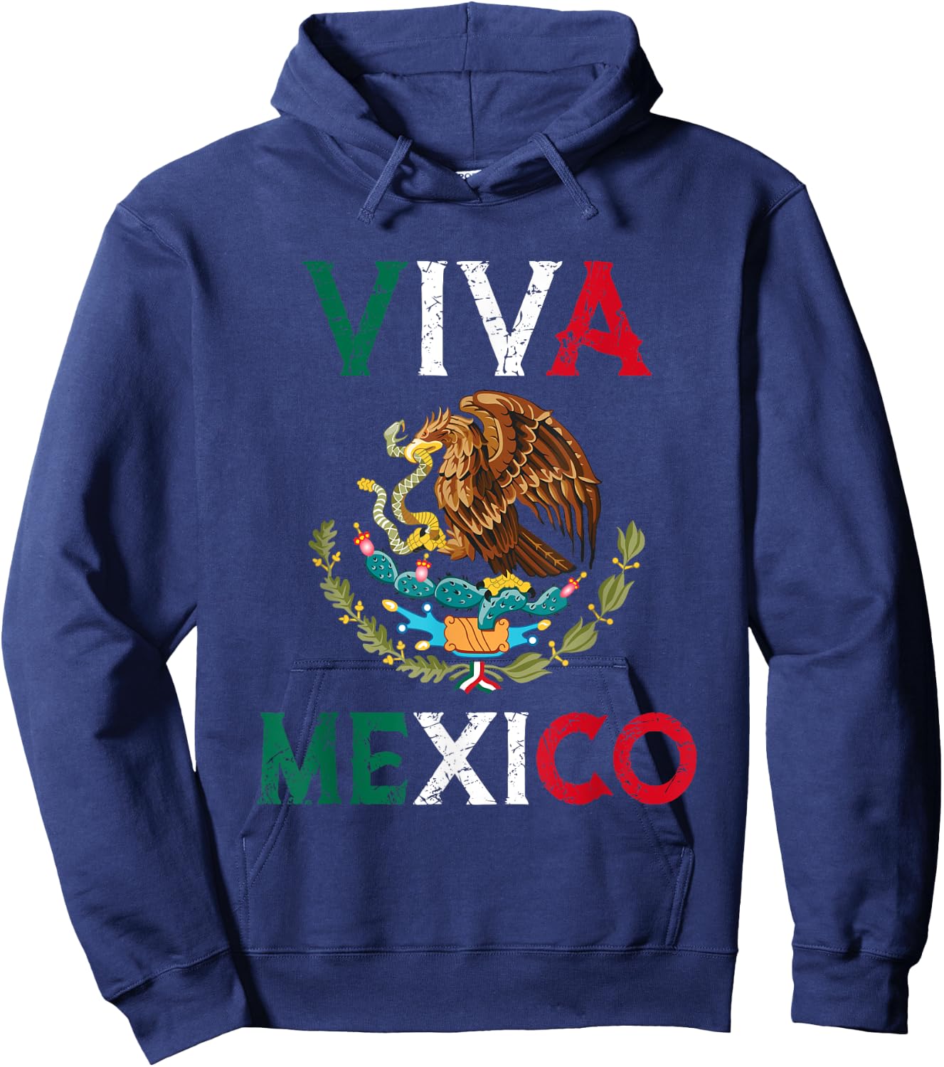 Mexican Independence Day Mexico Eagle Mexico Viva Mexico Hoodie - Hoodie | Navy