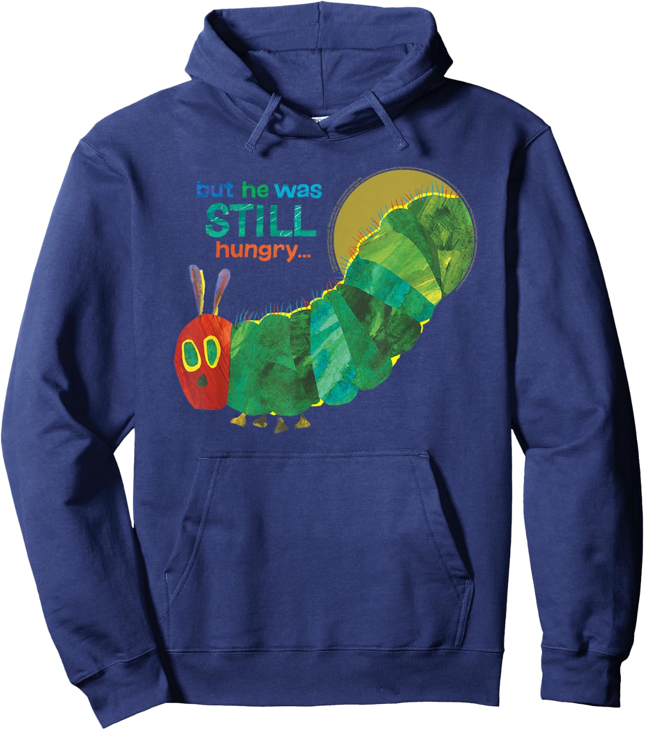 Eric Carle The Very Hungry Caterpillar Still Hungry Book Hoodie - Hoodie | Navy