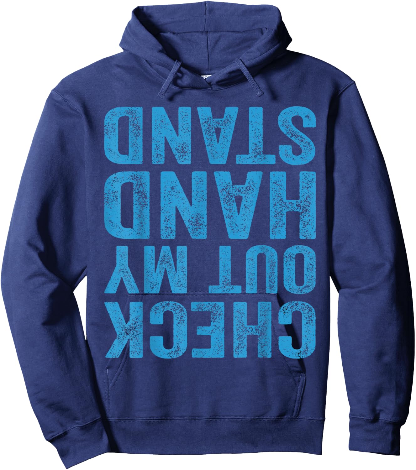 Check Out My Handstand Gymnast Yoga Funny Gymnastics Hoodie - Hoodie | Navy