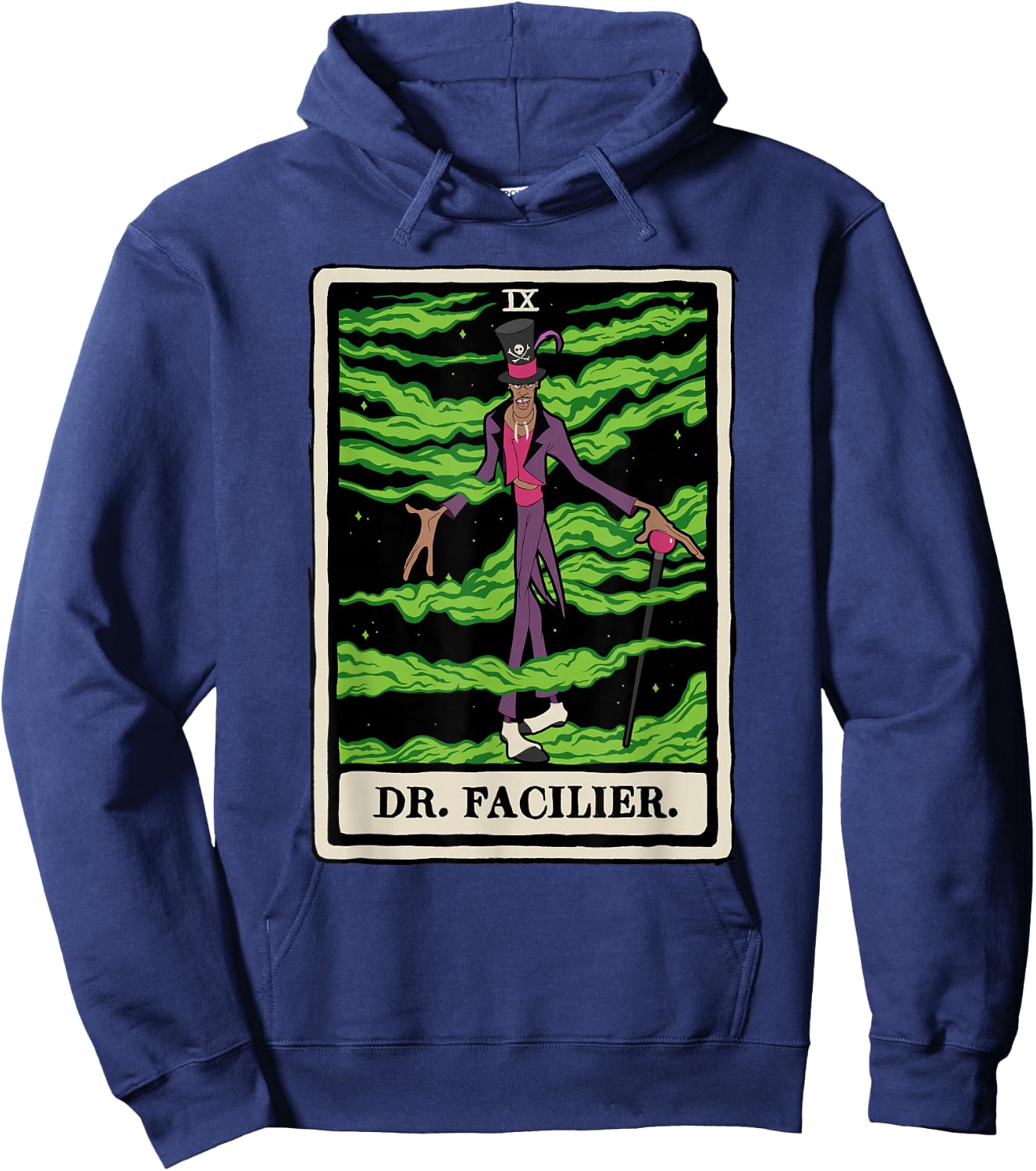 Disney Villains Dr. Facilier Tarot Card Hoodie - Hoodie | Navy