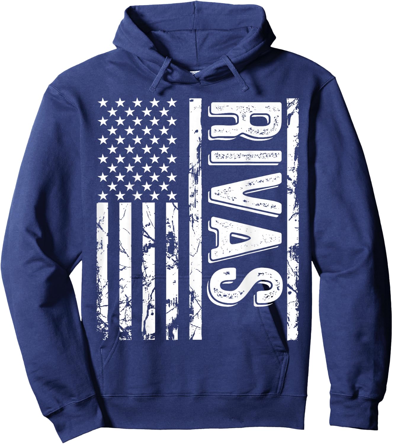 Rivas Last Name Funny Surname Team Rivas Family Reunion Hoodie - Hoodie | Navy